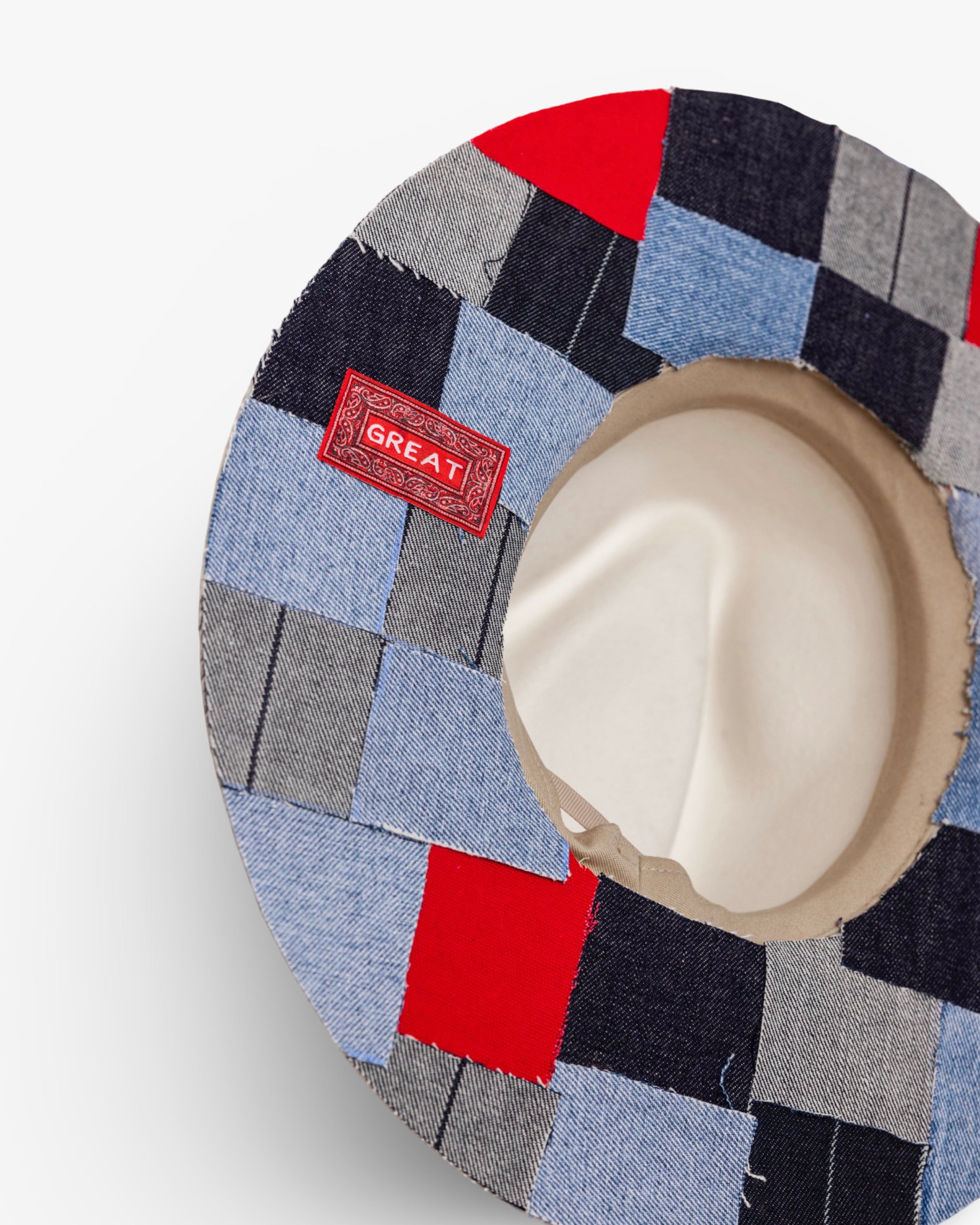 GREAT x Infatué by Fresh Sam Patchwork Rancher Hat - Ivory