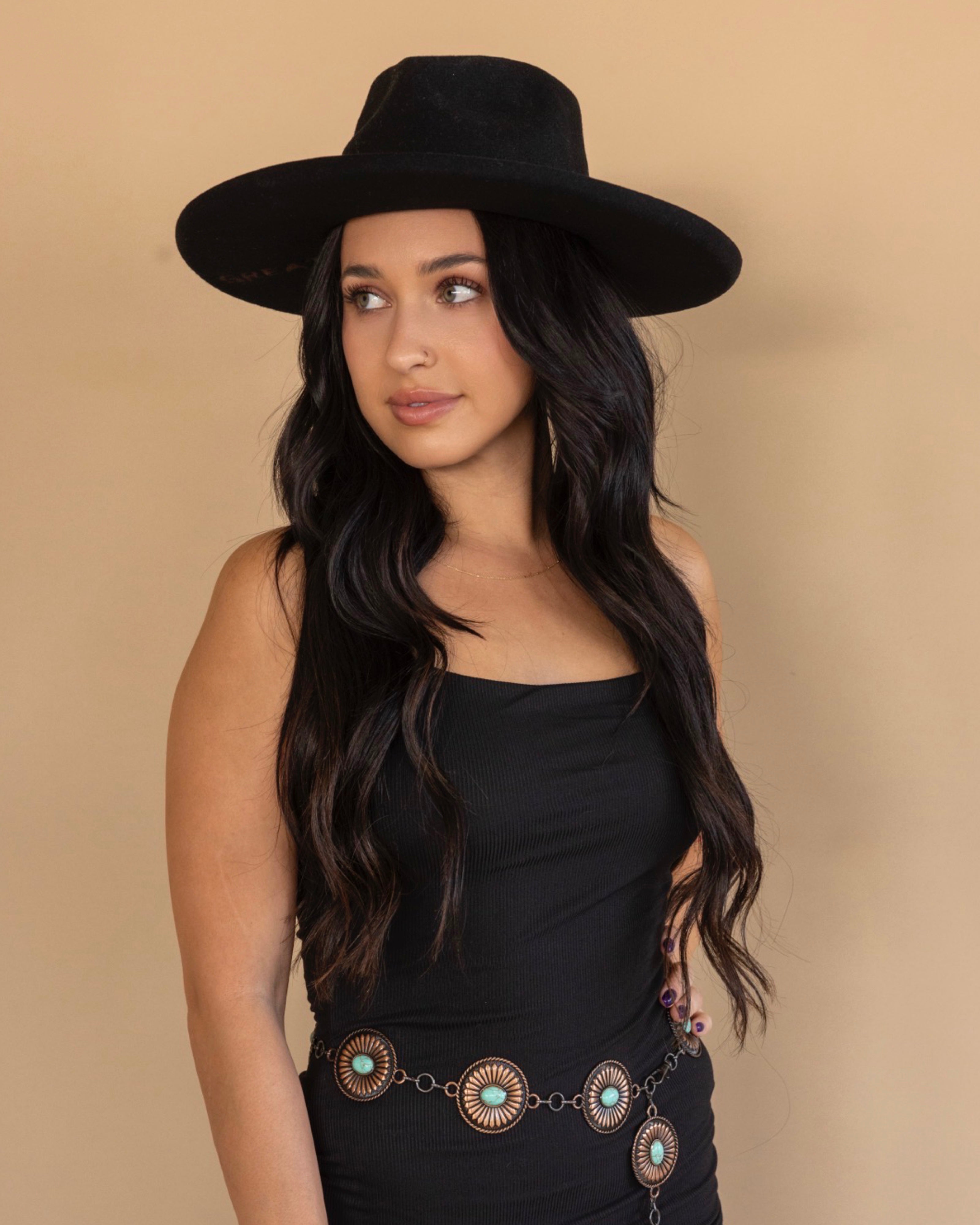 Pecos Pencil Brim Hat - Soot Black