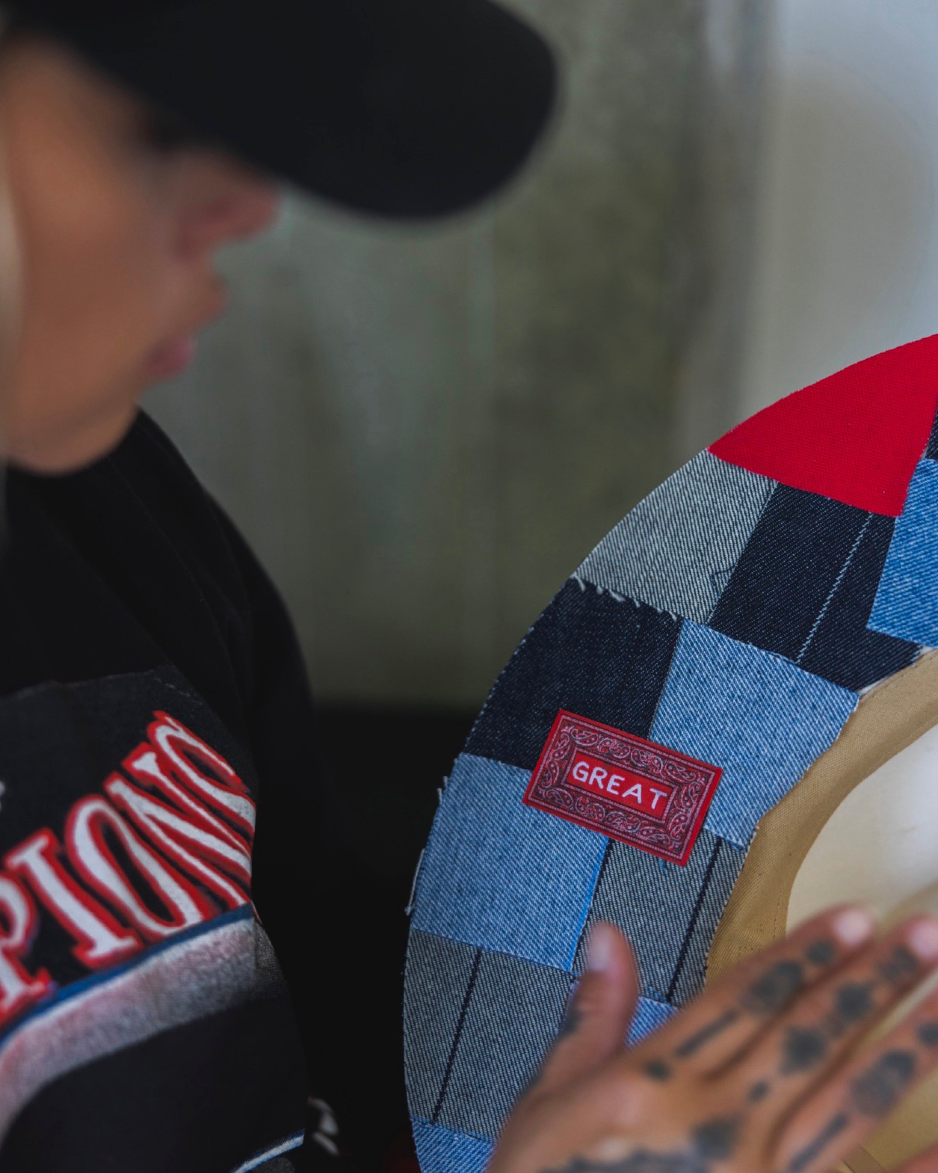 GREAT x Infatué by Fresh Sam Patchwork Rancher Hat - Ivory