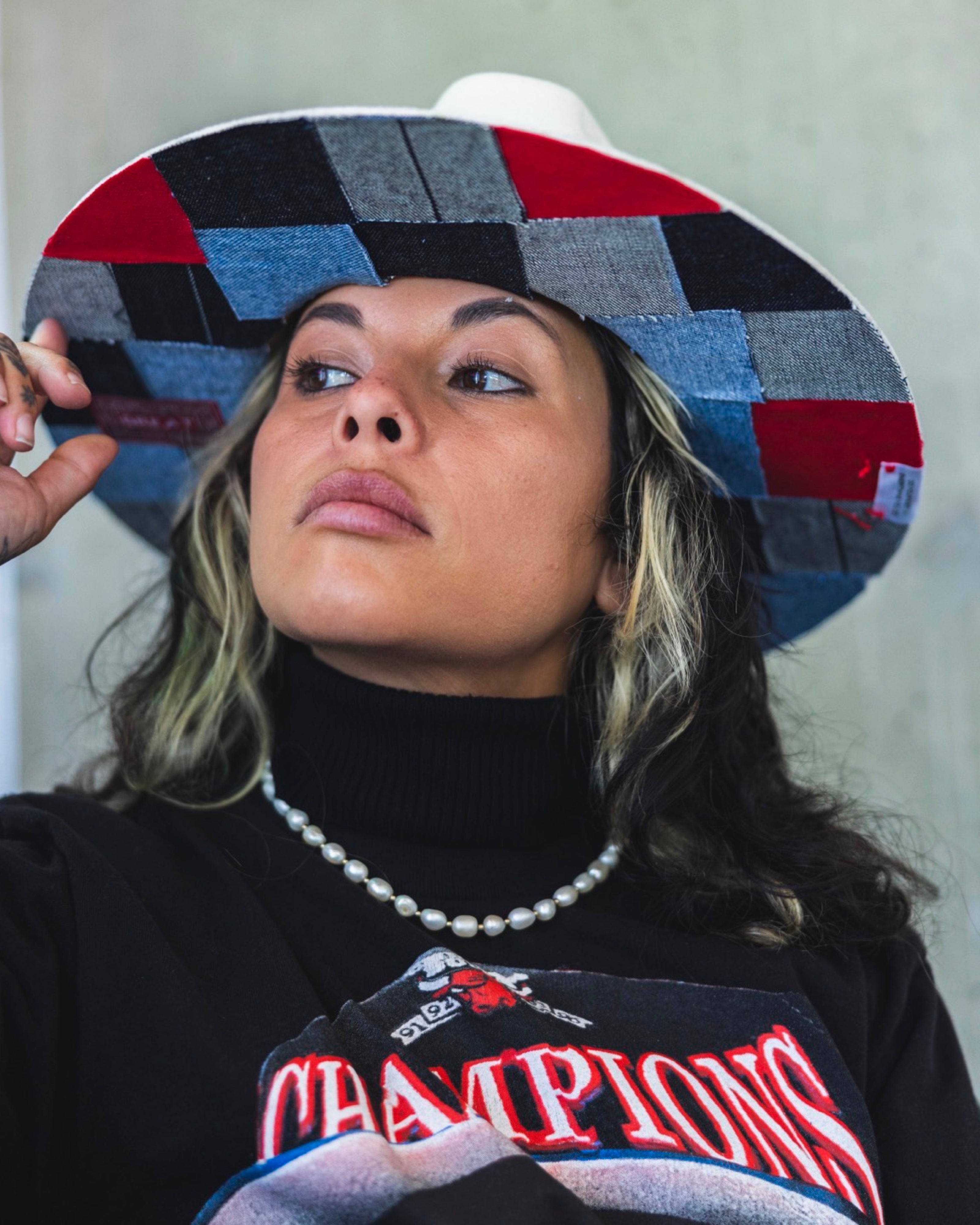 GREAT x Infatué by Fresh Sam Patchwork Rancher Hat - Ivory