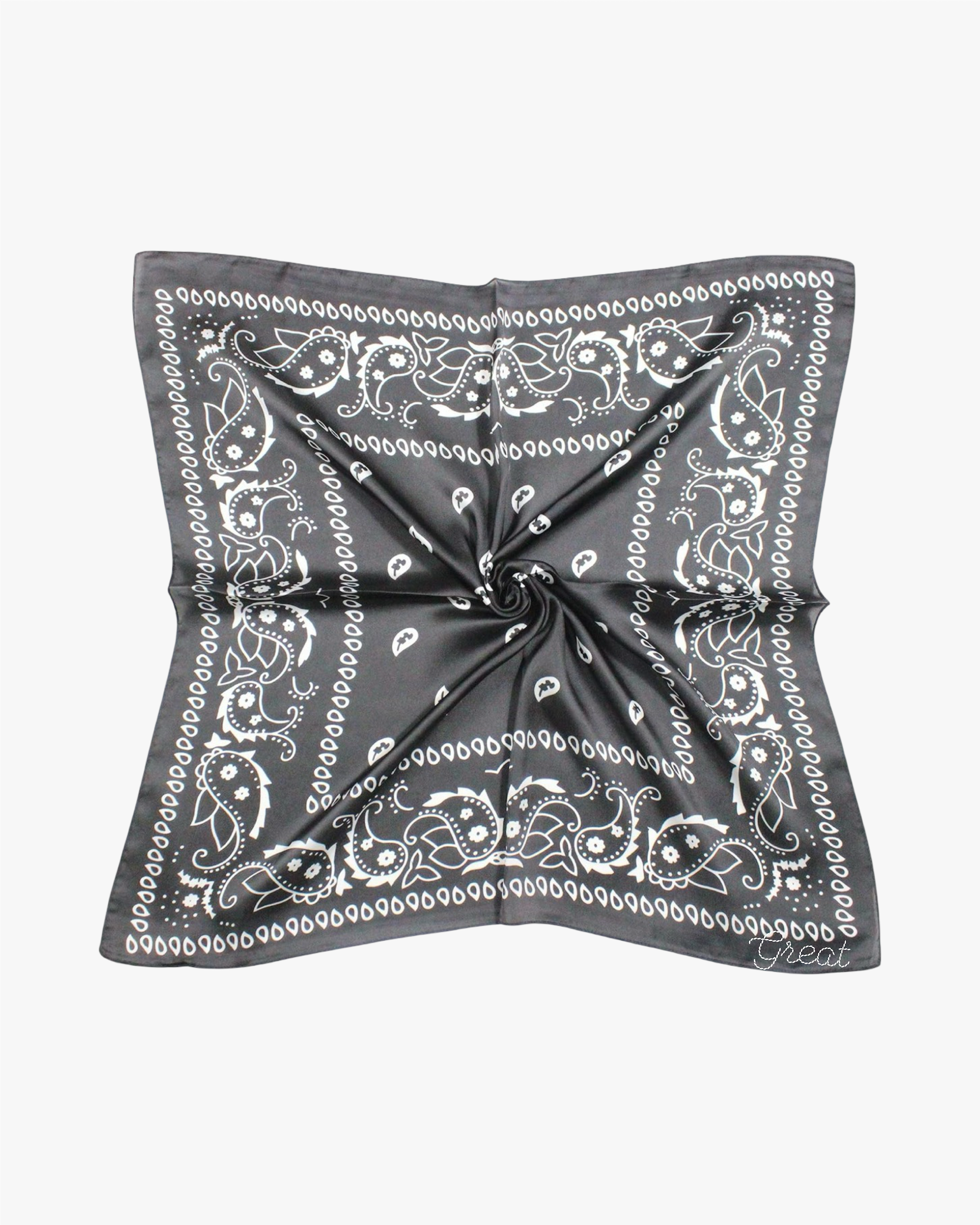 Silk Bandana Scarf (Traditional Pattern)