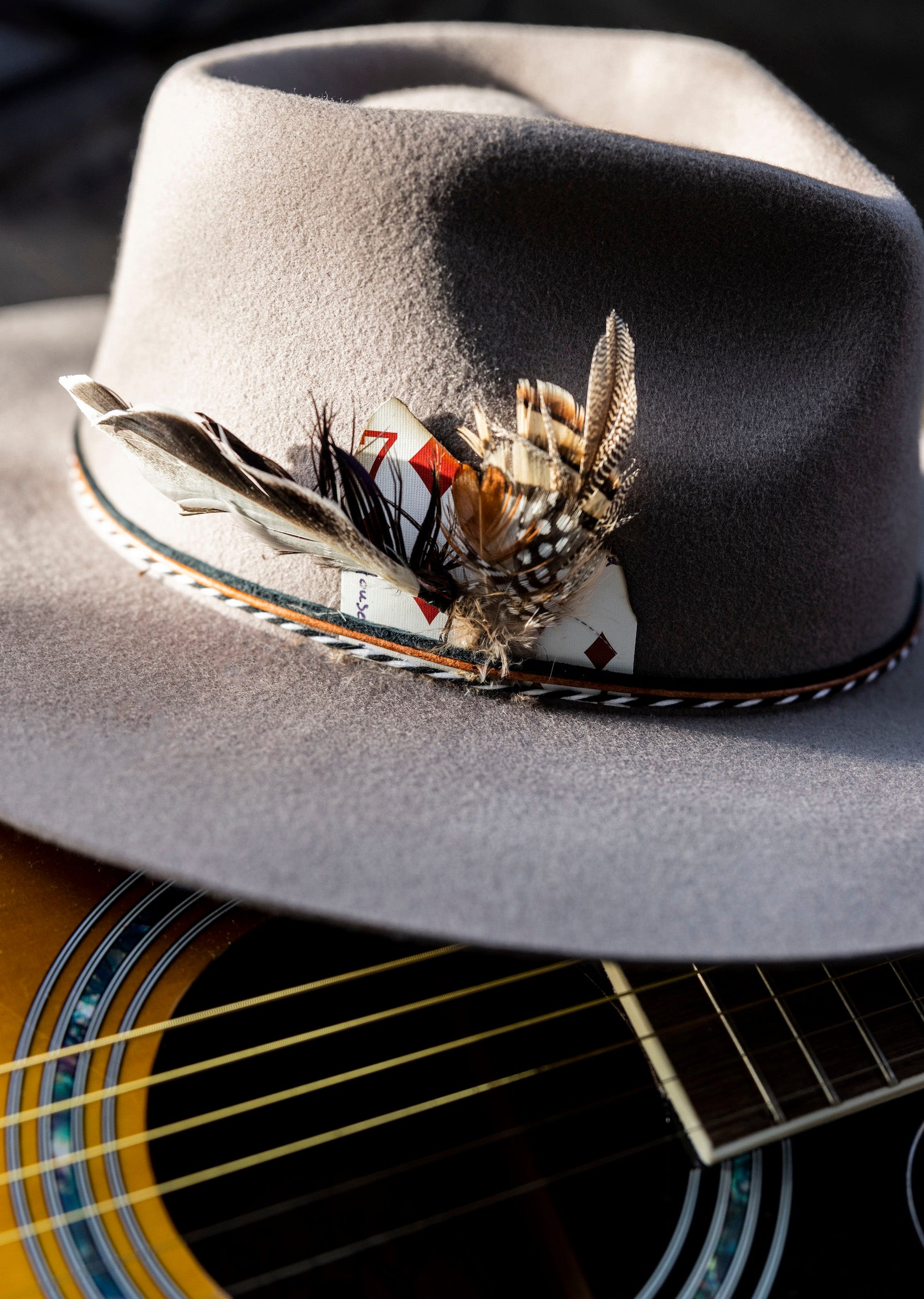 Stripped Twine Hat Accessory