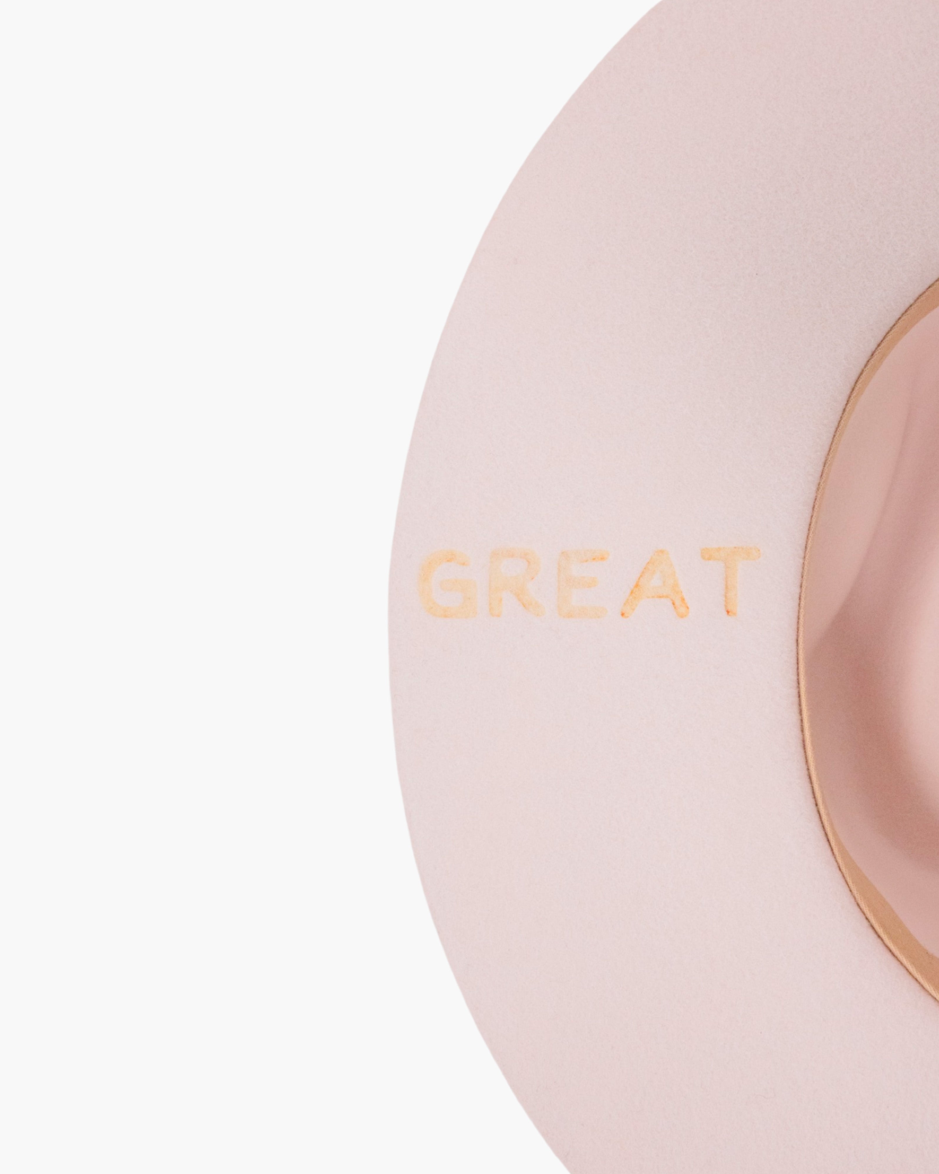 Wide Brim Rancher Hat - Blush