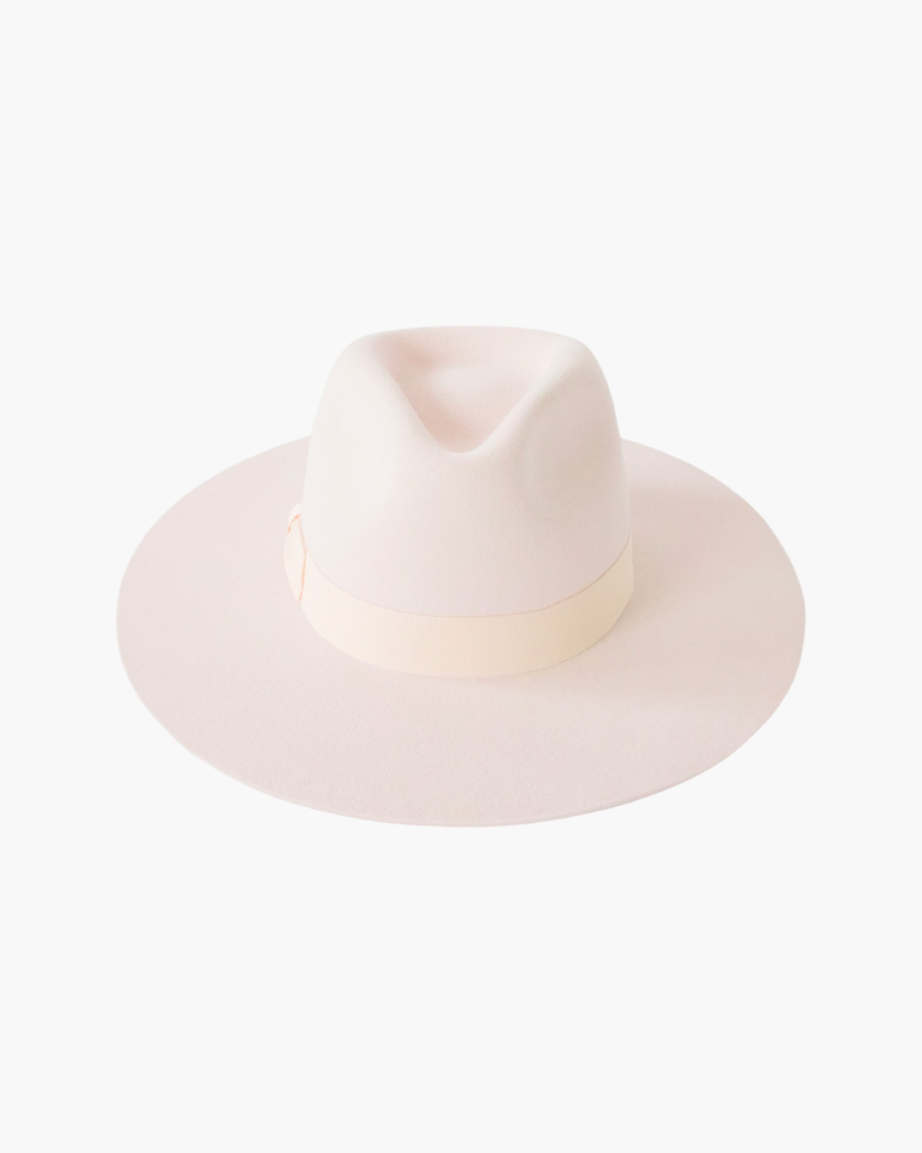 Wide Brim Rancher Hat - Blush