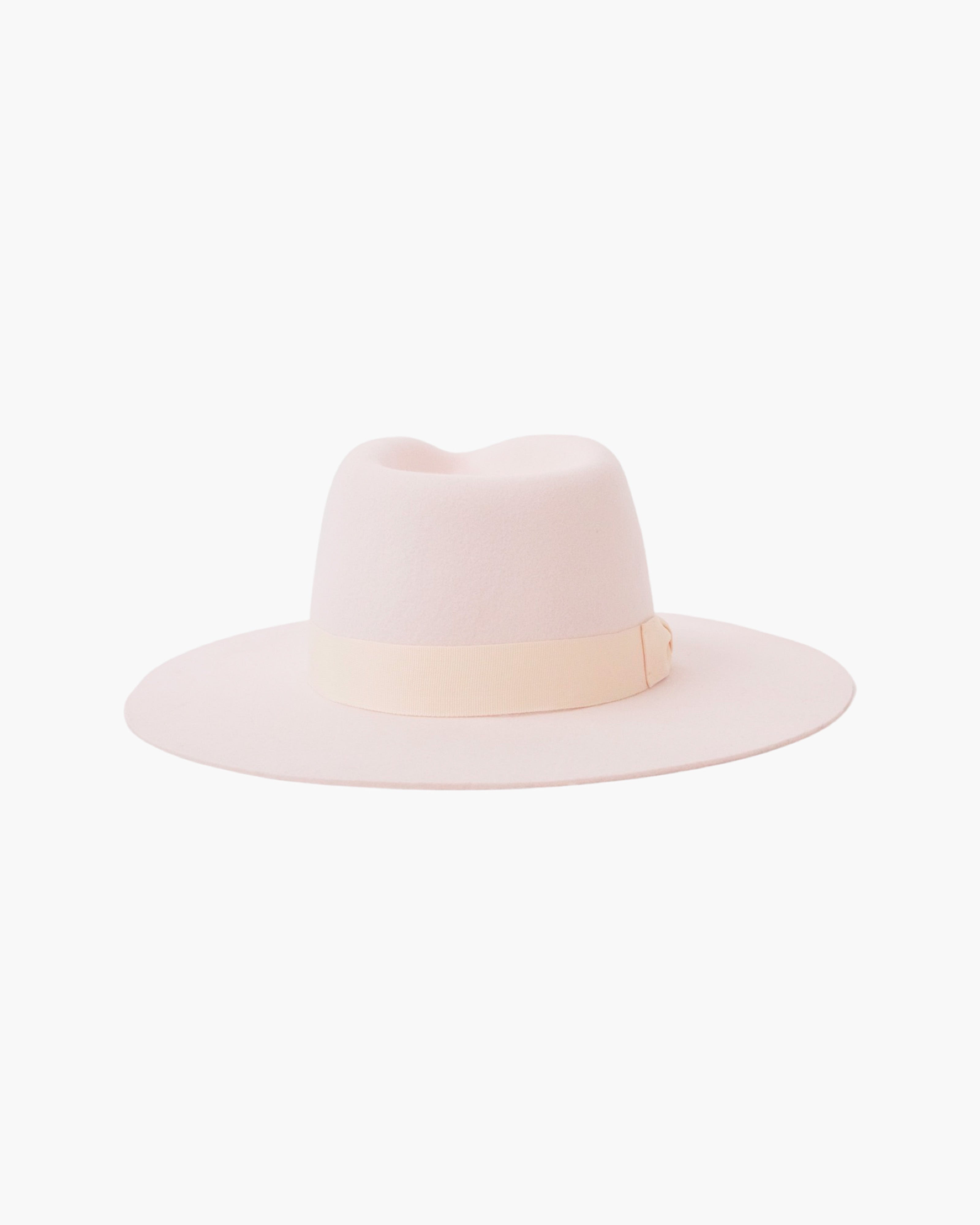 Wide Brim Rancher Hat - Blush