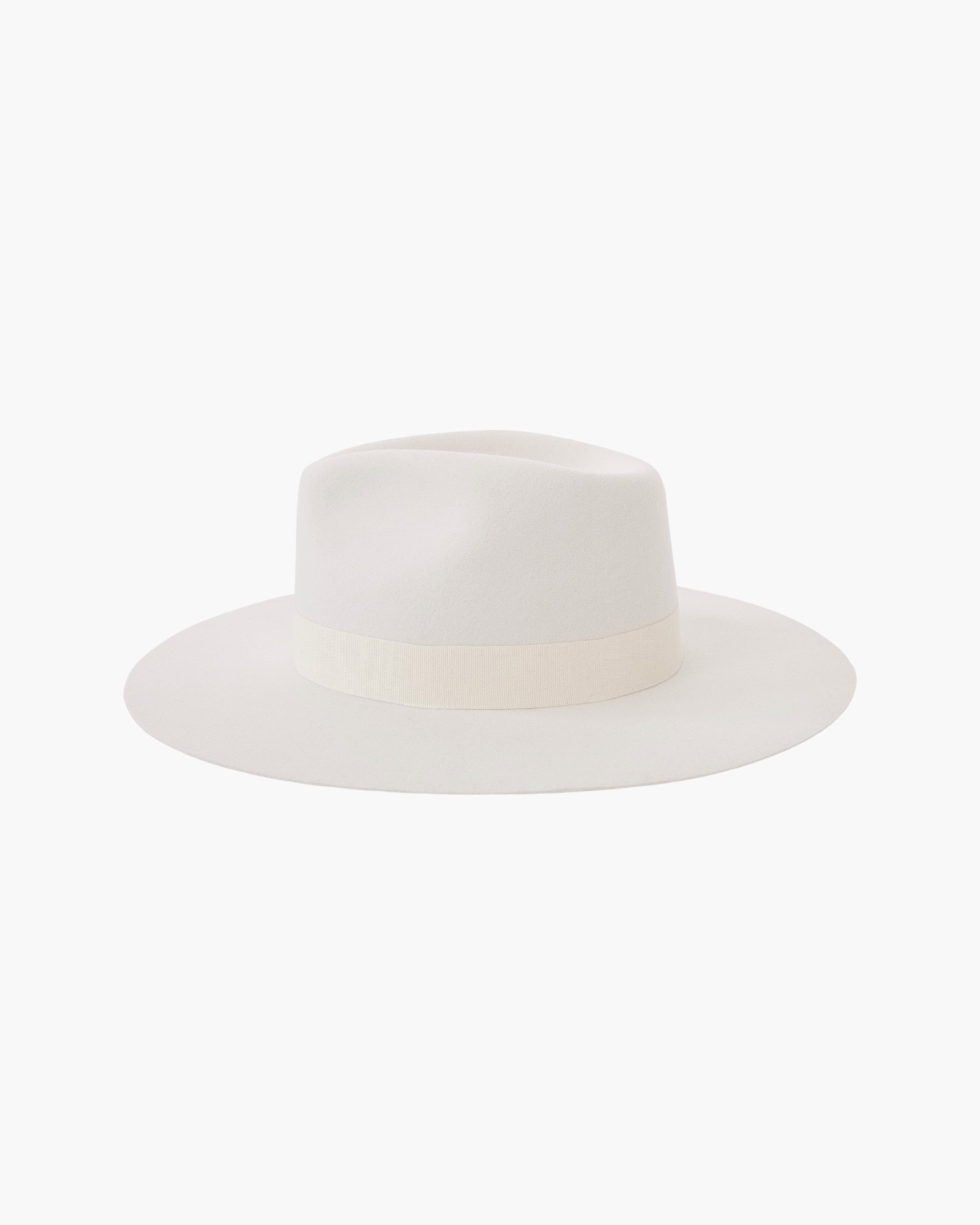 Wide Brim Rancher Hat - Bone