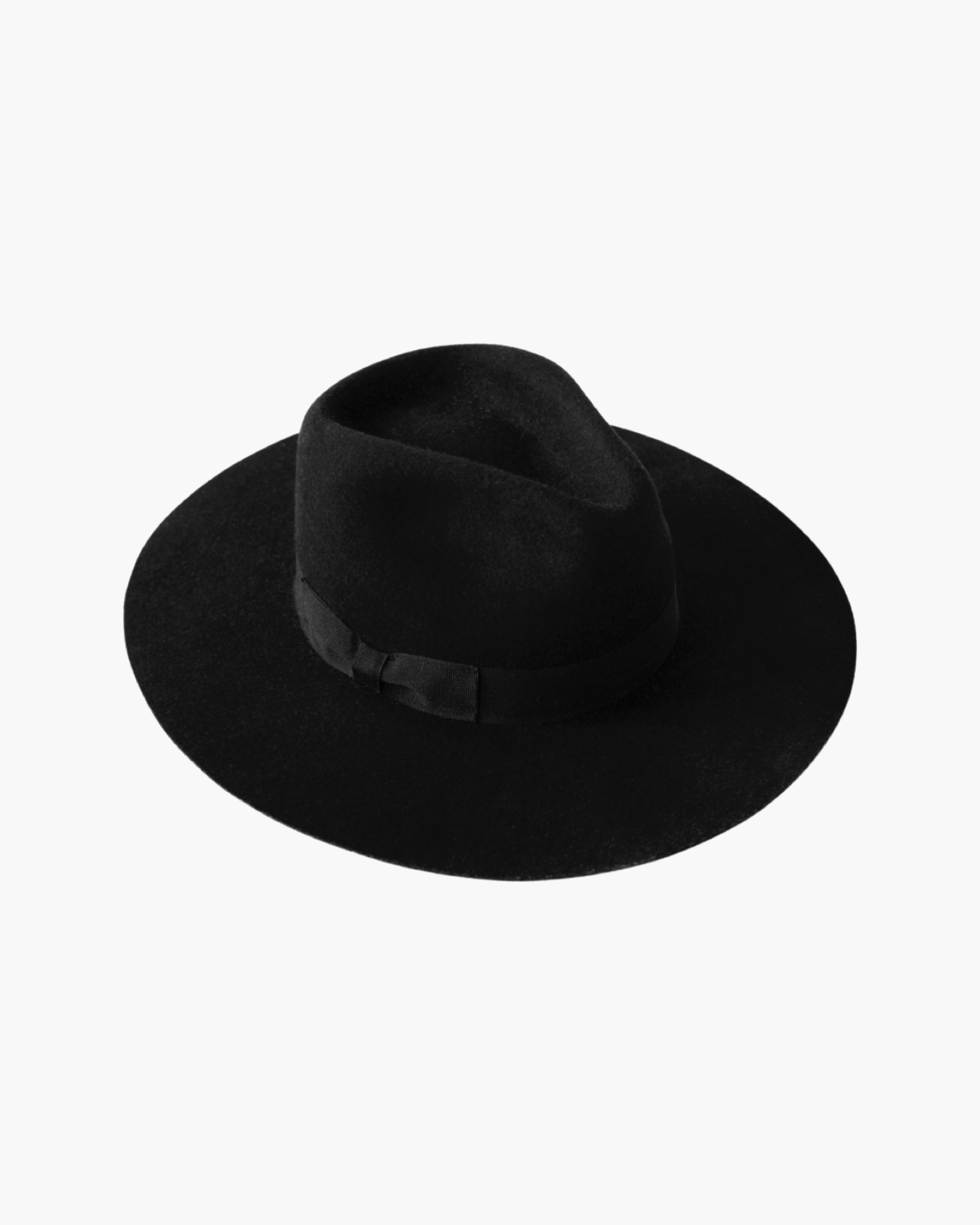 Wide Brim Rancher Hat - Soot Black