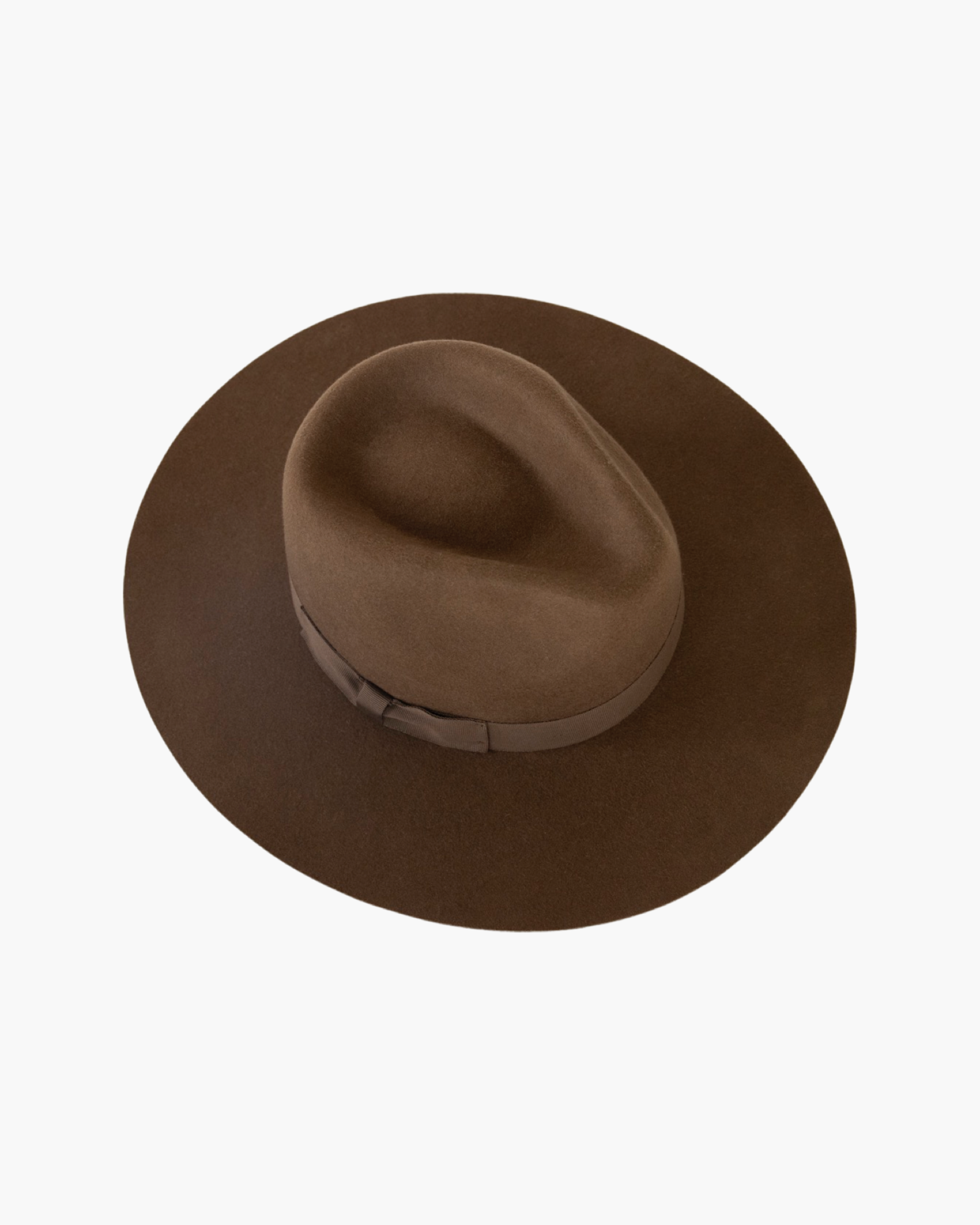 Wide Brim Rancher Hat - Chocolate