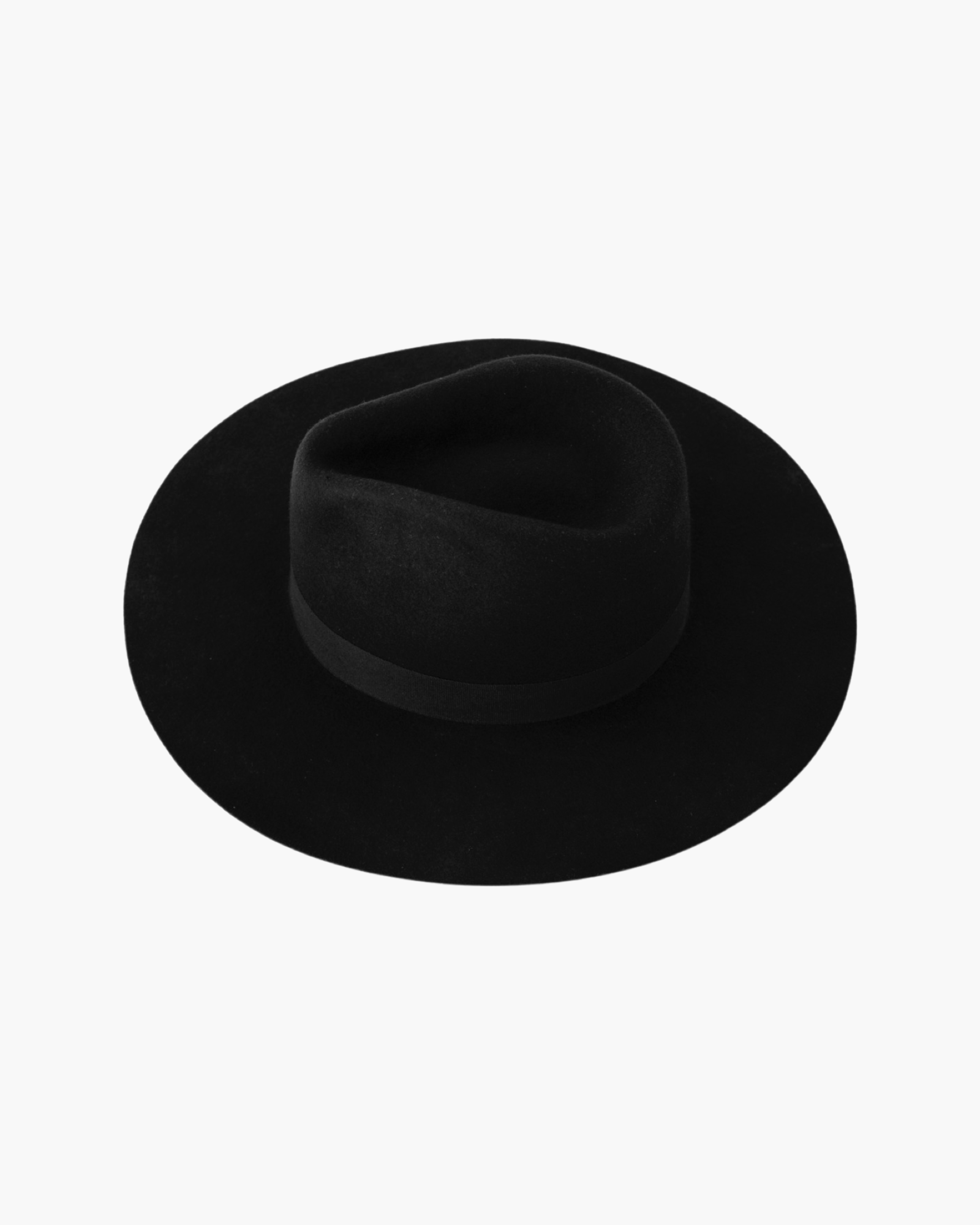 Wide Brim Rancher Hat - Soot Black