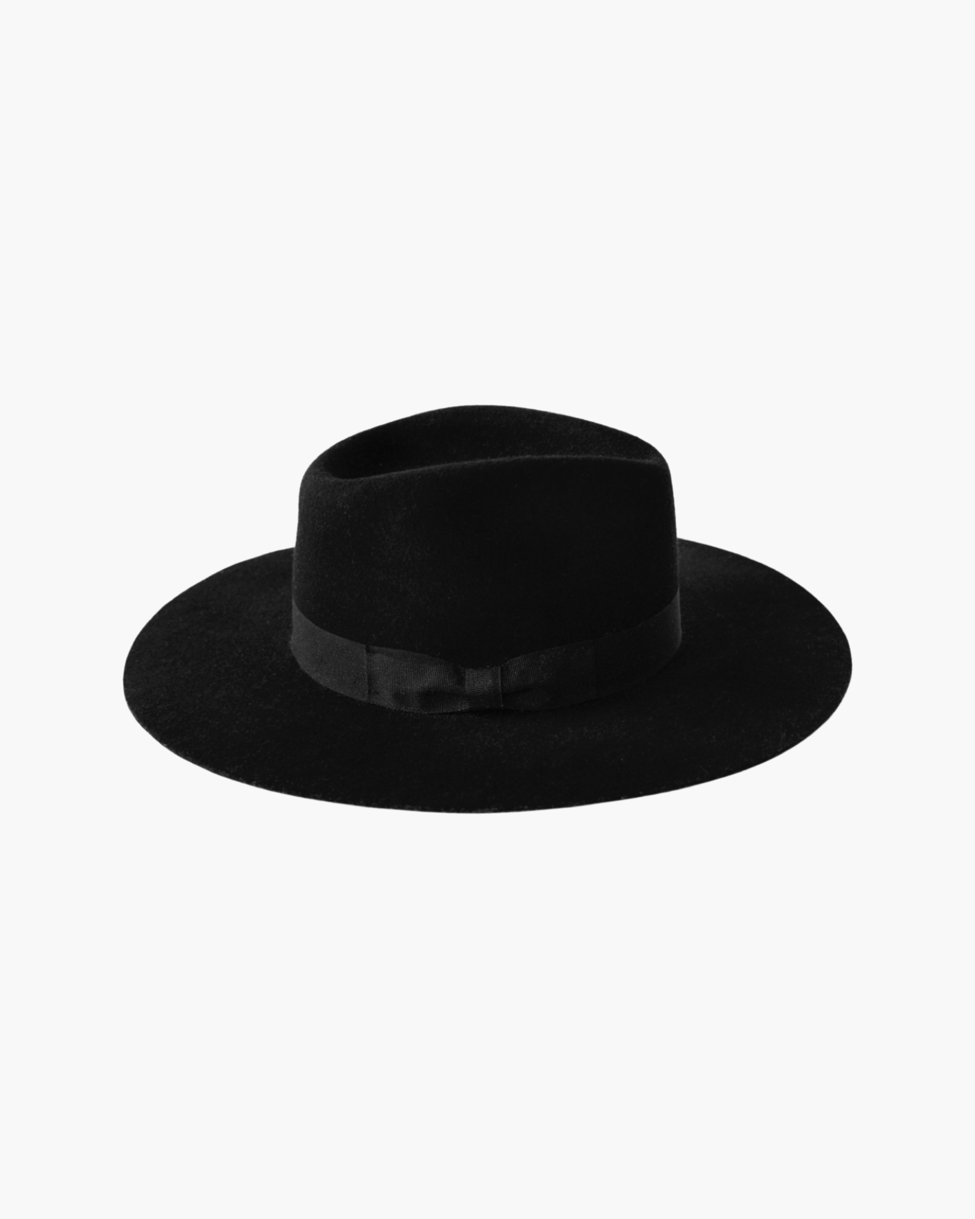 Wide Brim Rancher Hat - Soot Black