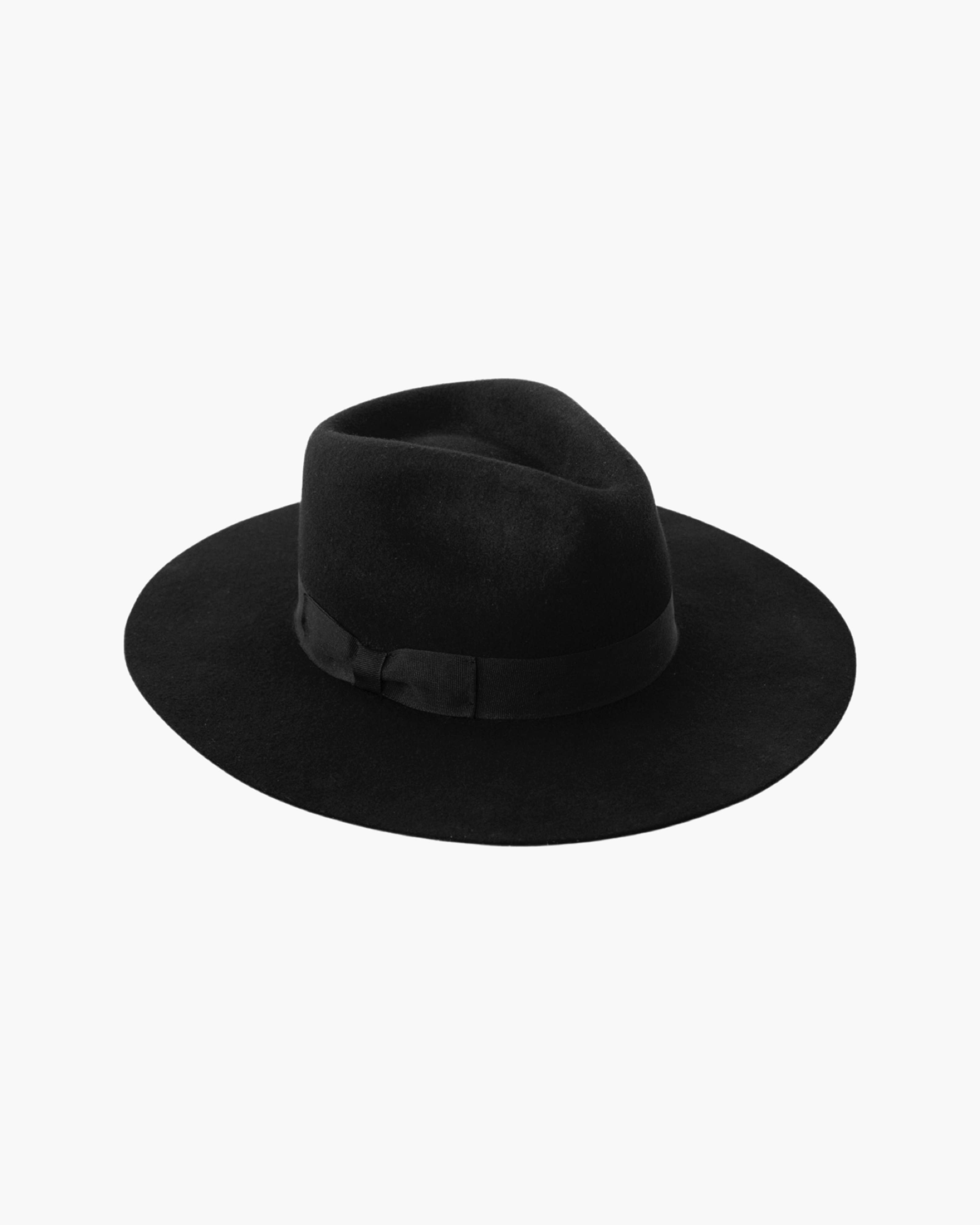 Wide Brim Rancher Hat - Soot Black