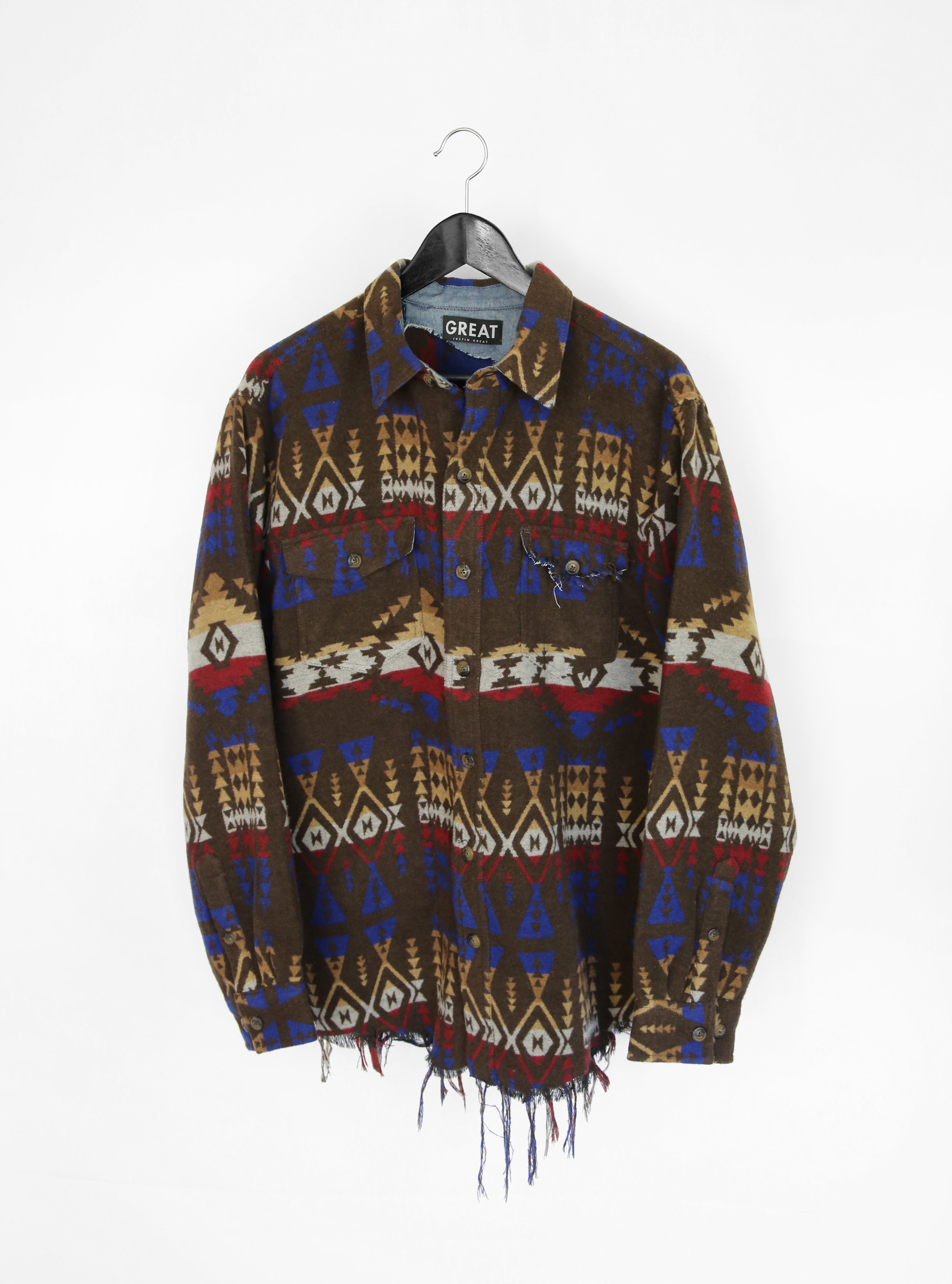 Southwestern Overshirt - Brown