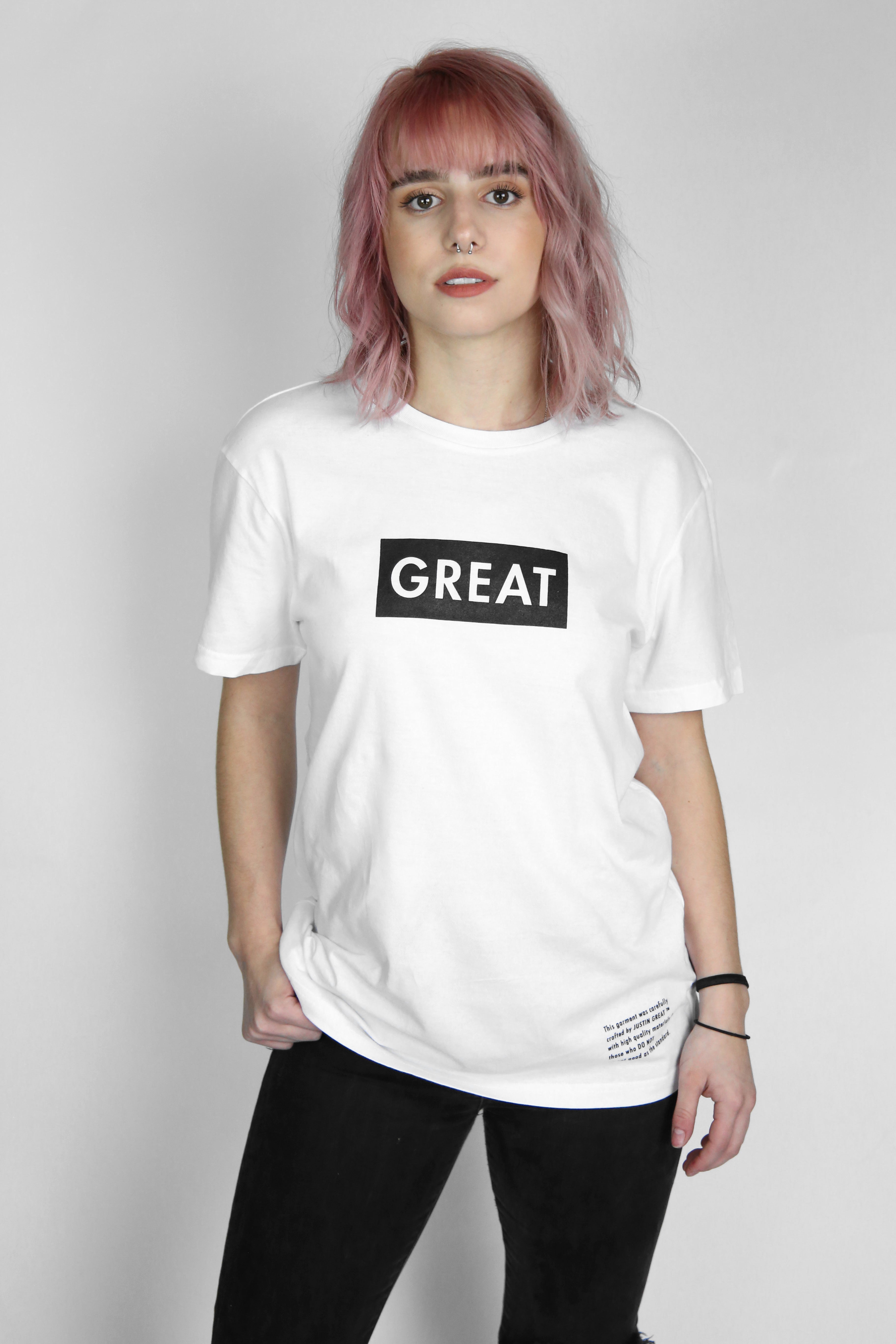 Womens Great Box Logo Tee