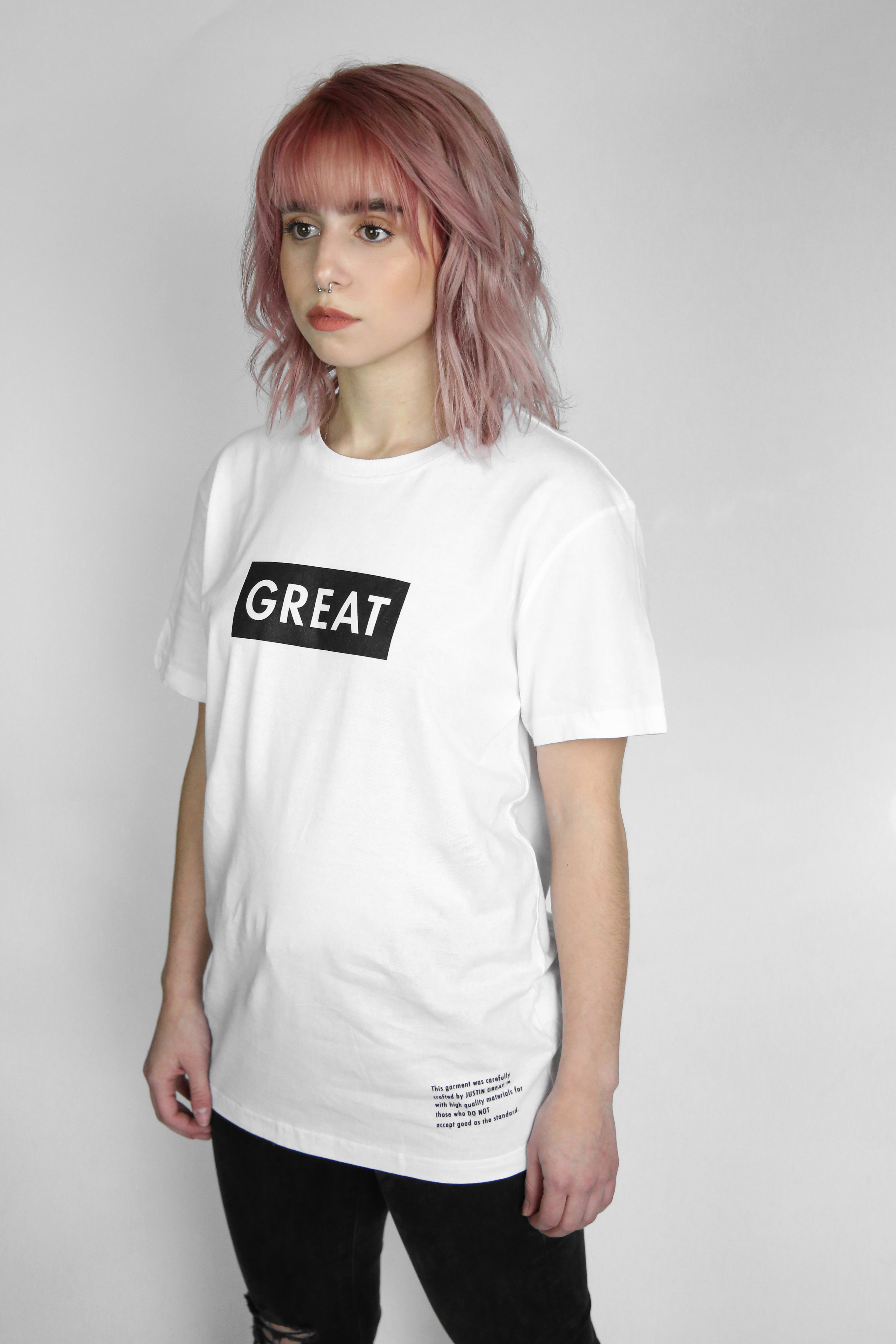 Womens Great Box Logo Tee