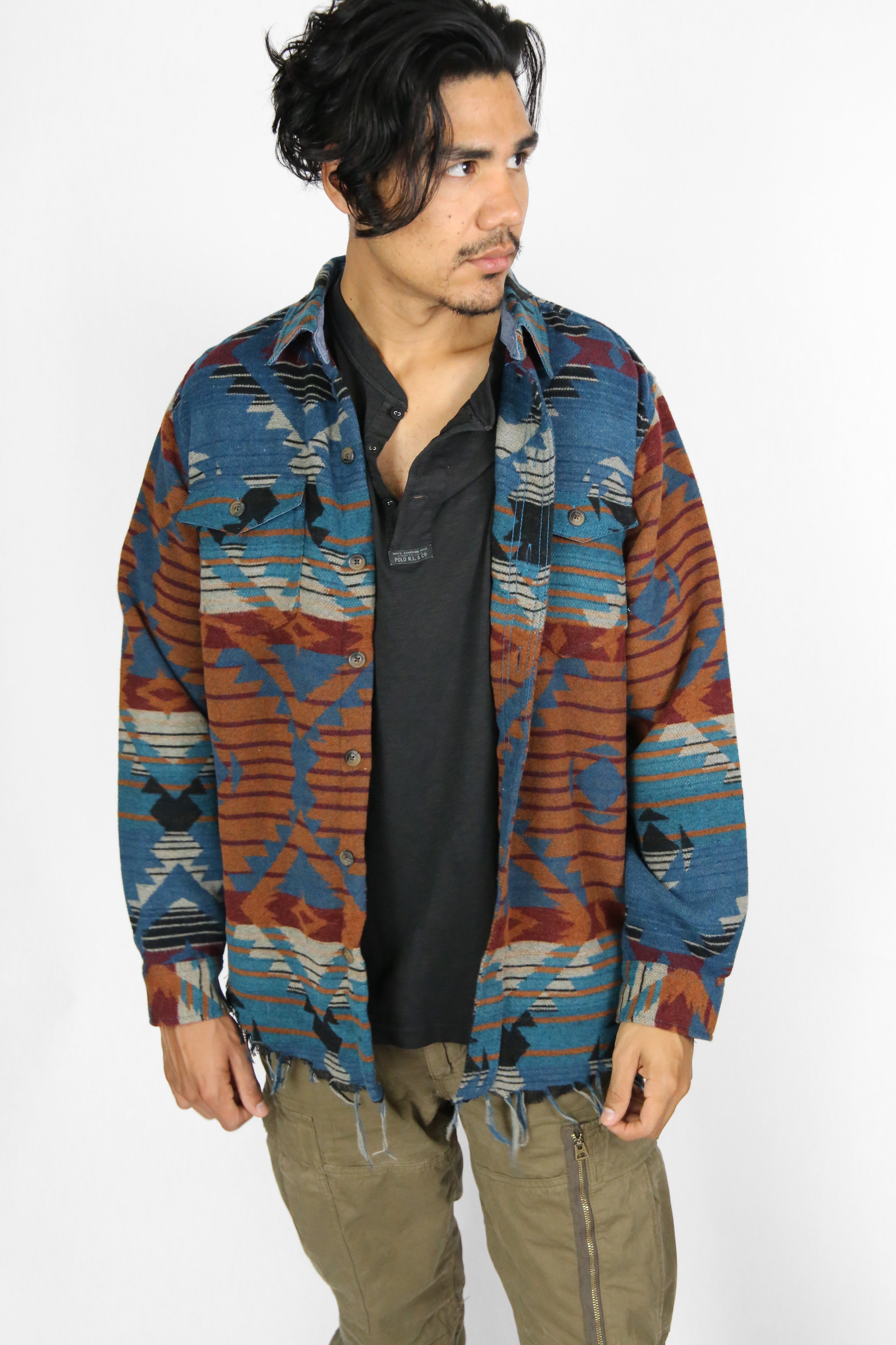 Southwestern Overshirt - Teal