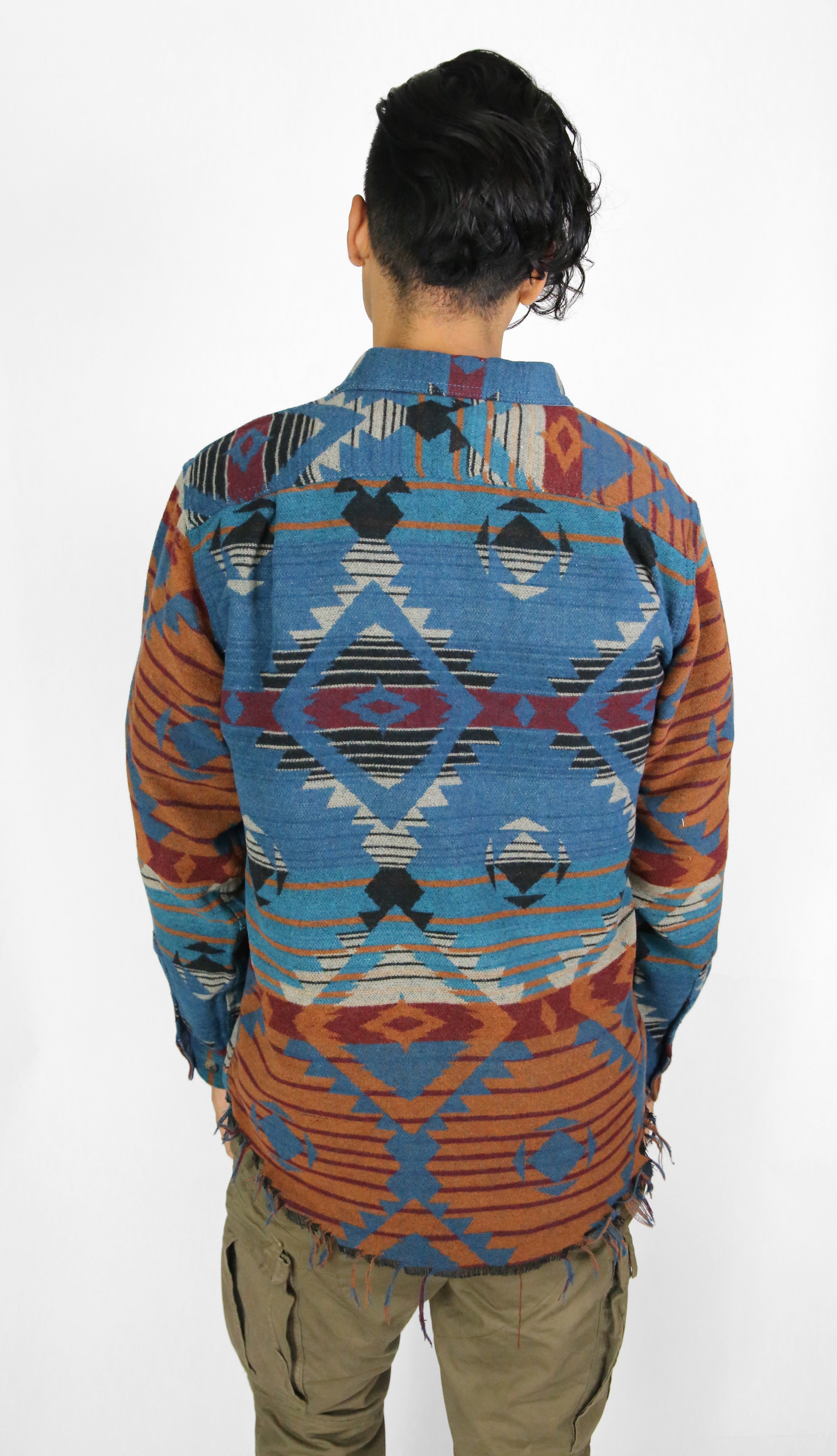 Southwestern Overshirt - Teal