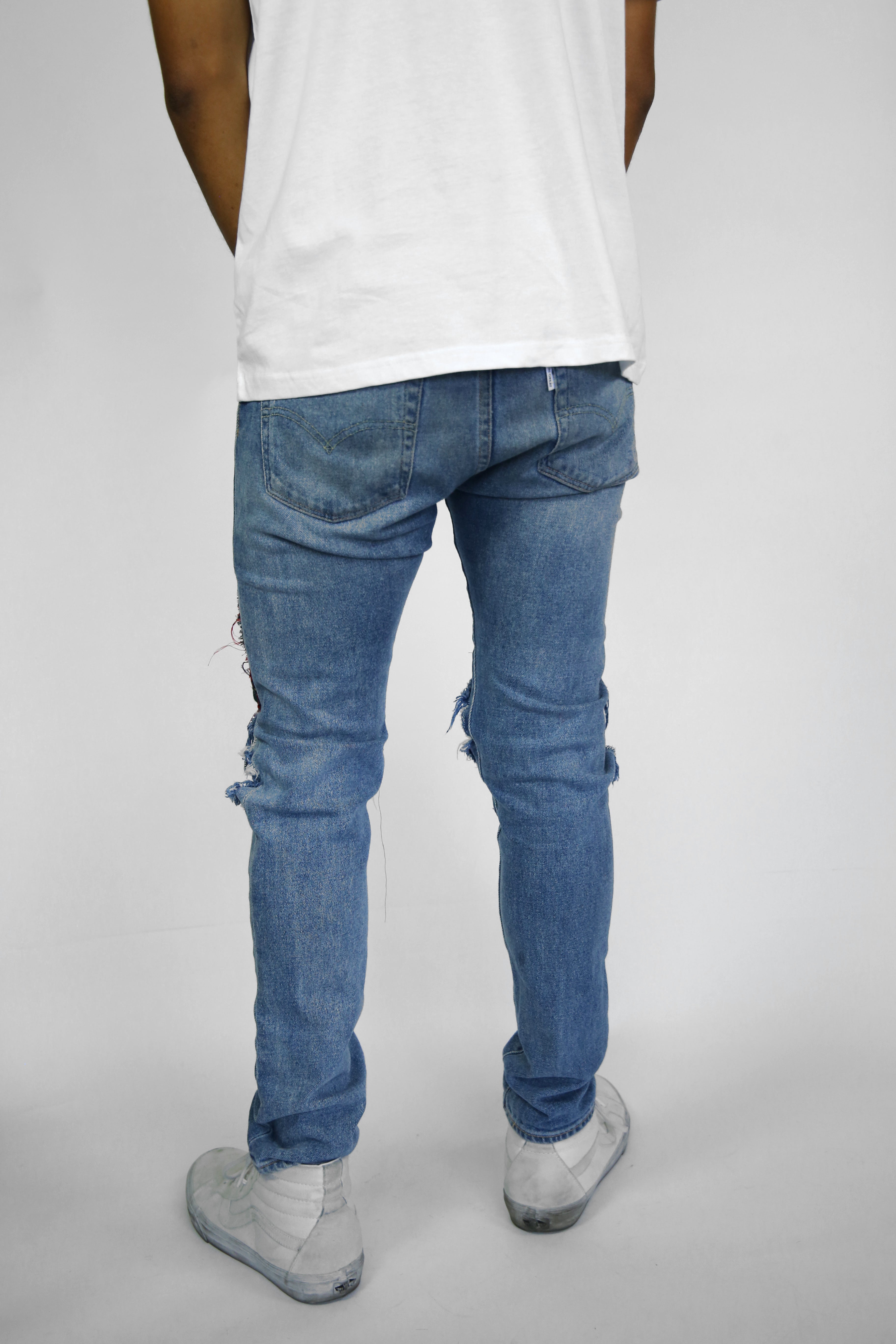 Plaid Patch Jean