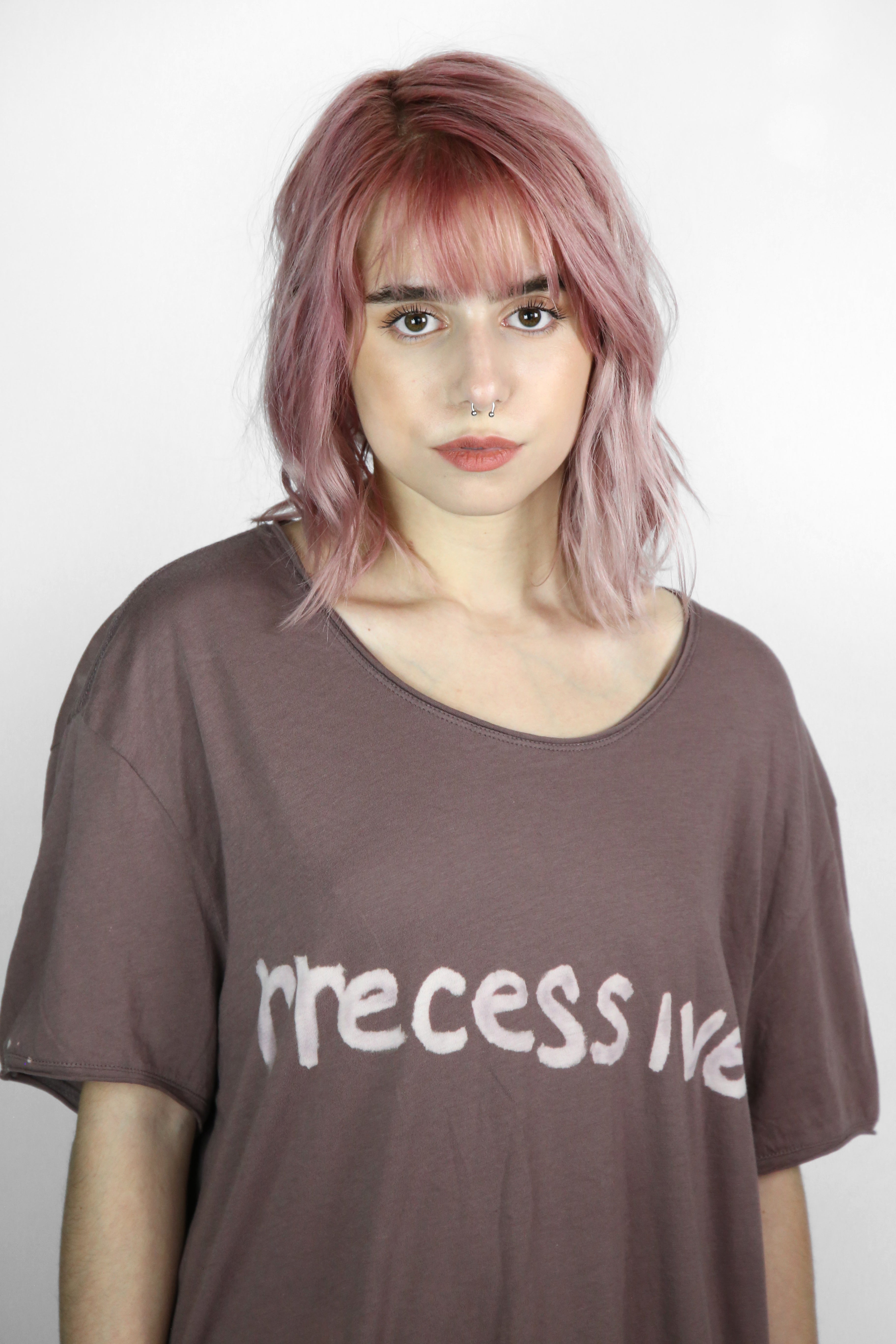 rrecessive Bleached Logo Tee