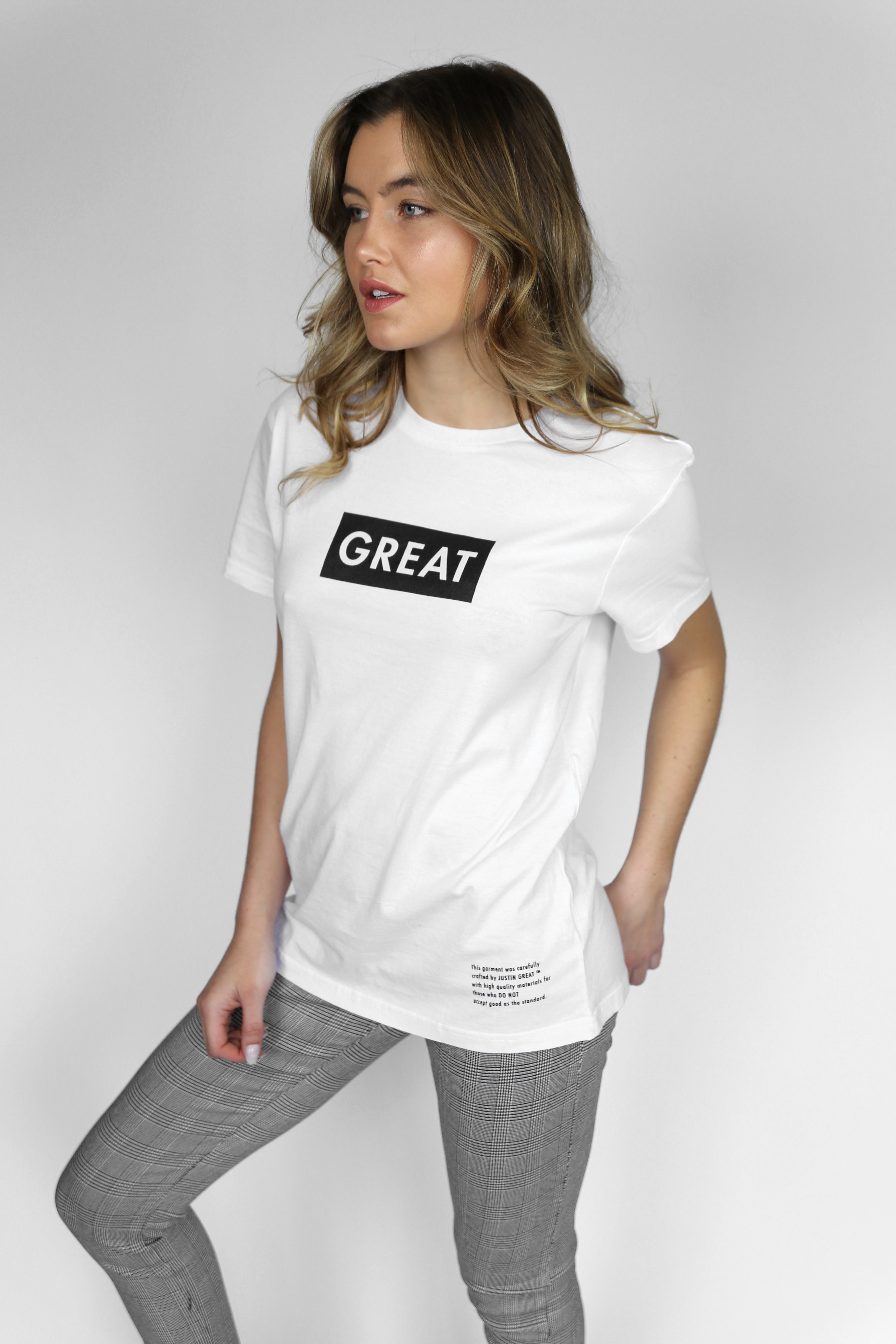 Womens Great Box Logo Tee