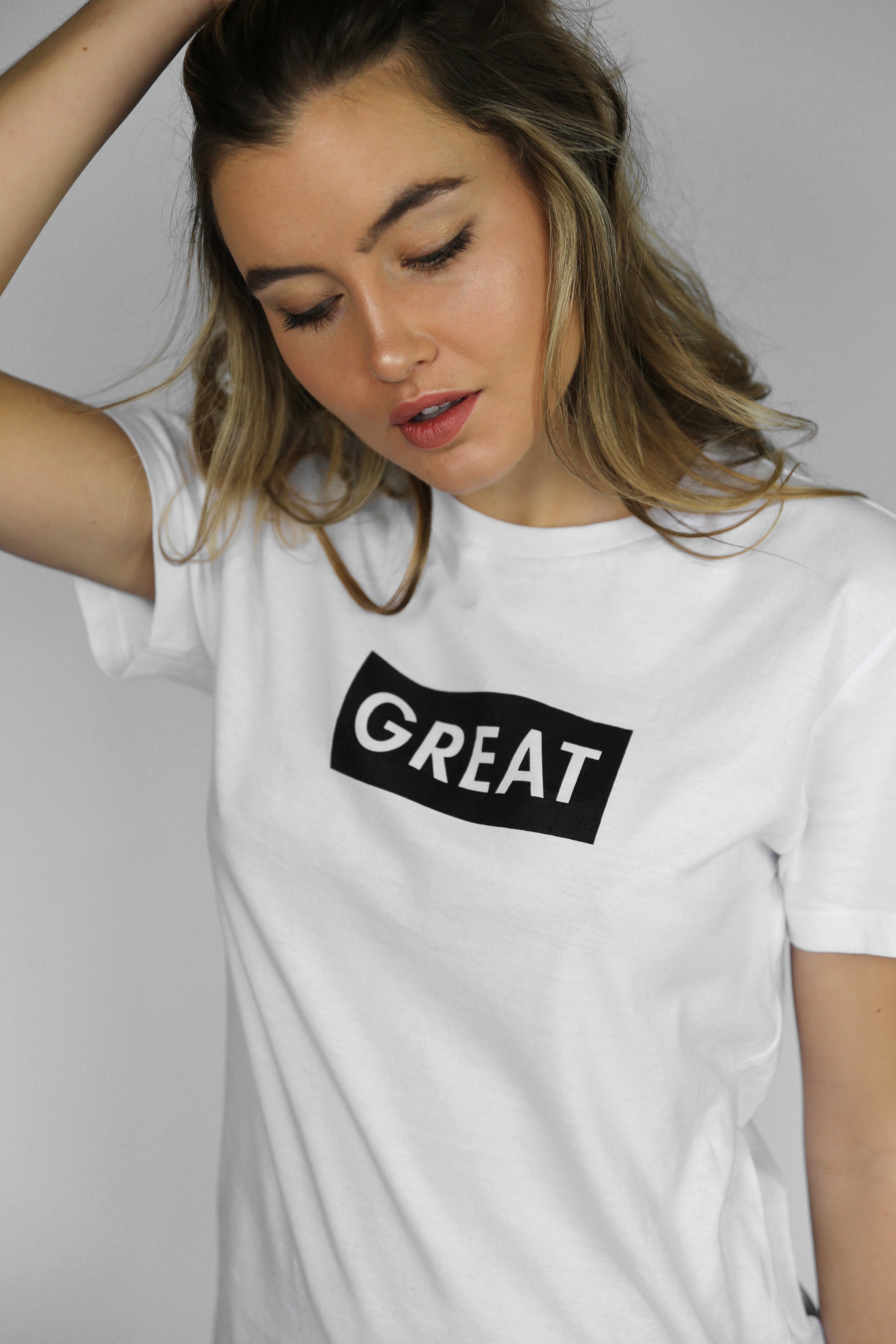 Womens Great Box Logo Tee