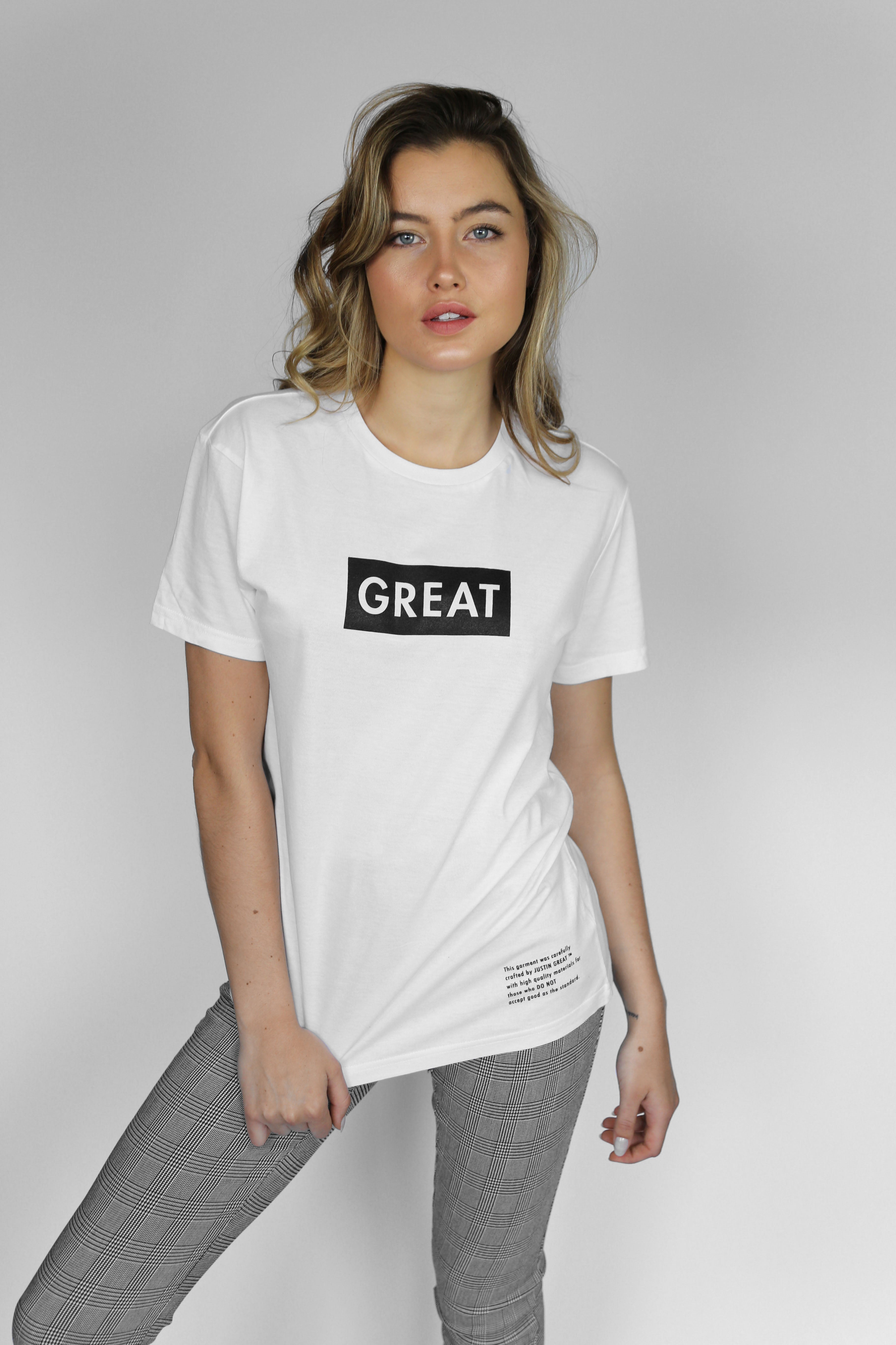 Womens Great Box Logo Tee