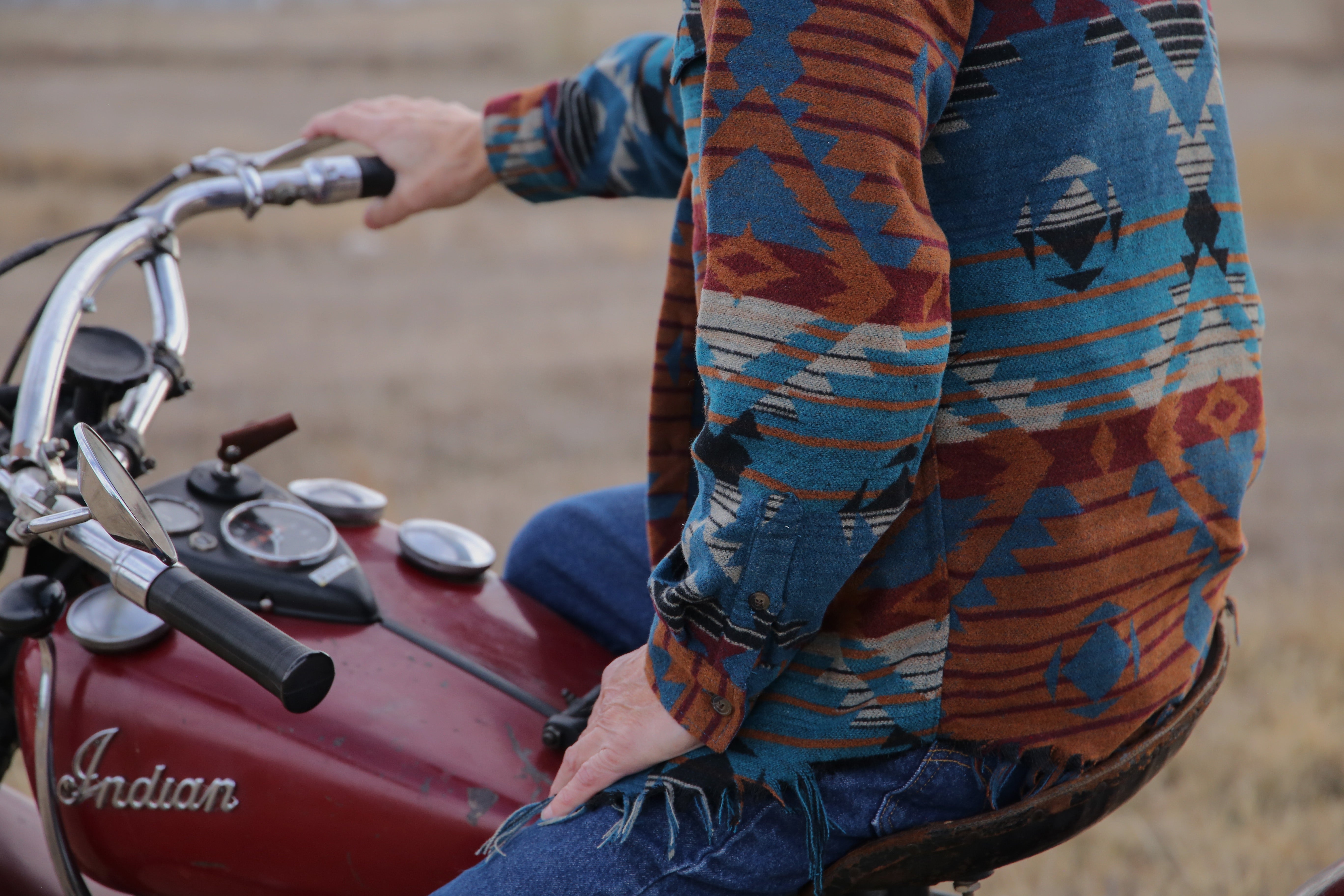 Southwestern Overshirt - Teal