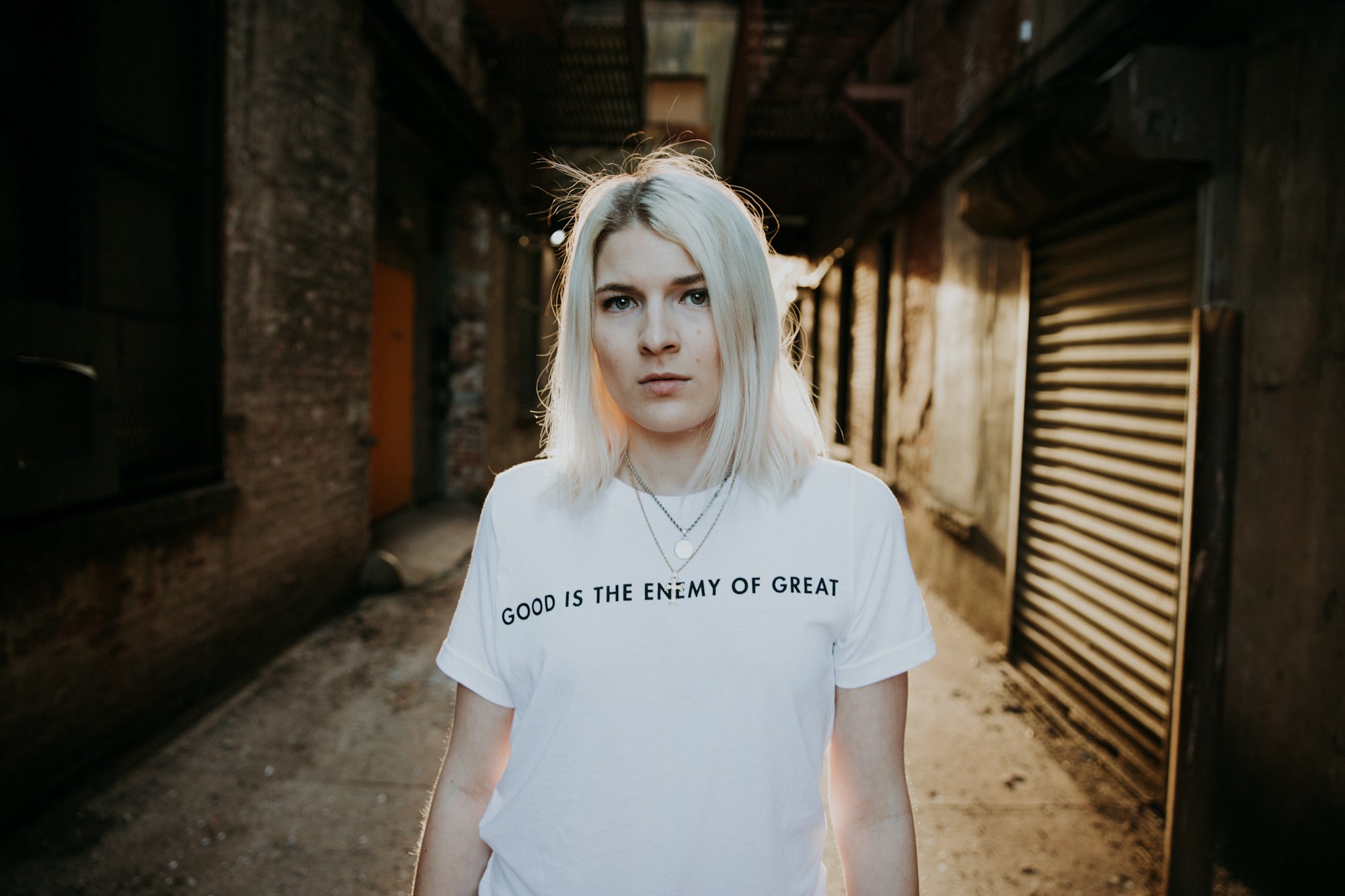 Womens Good Is The Enemy Tee