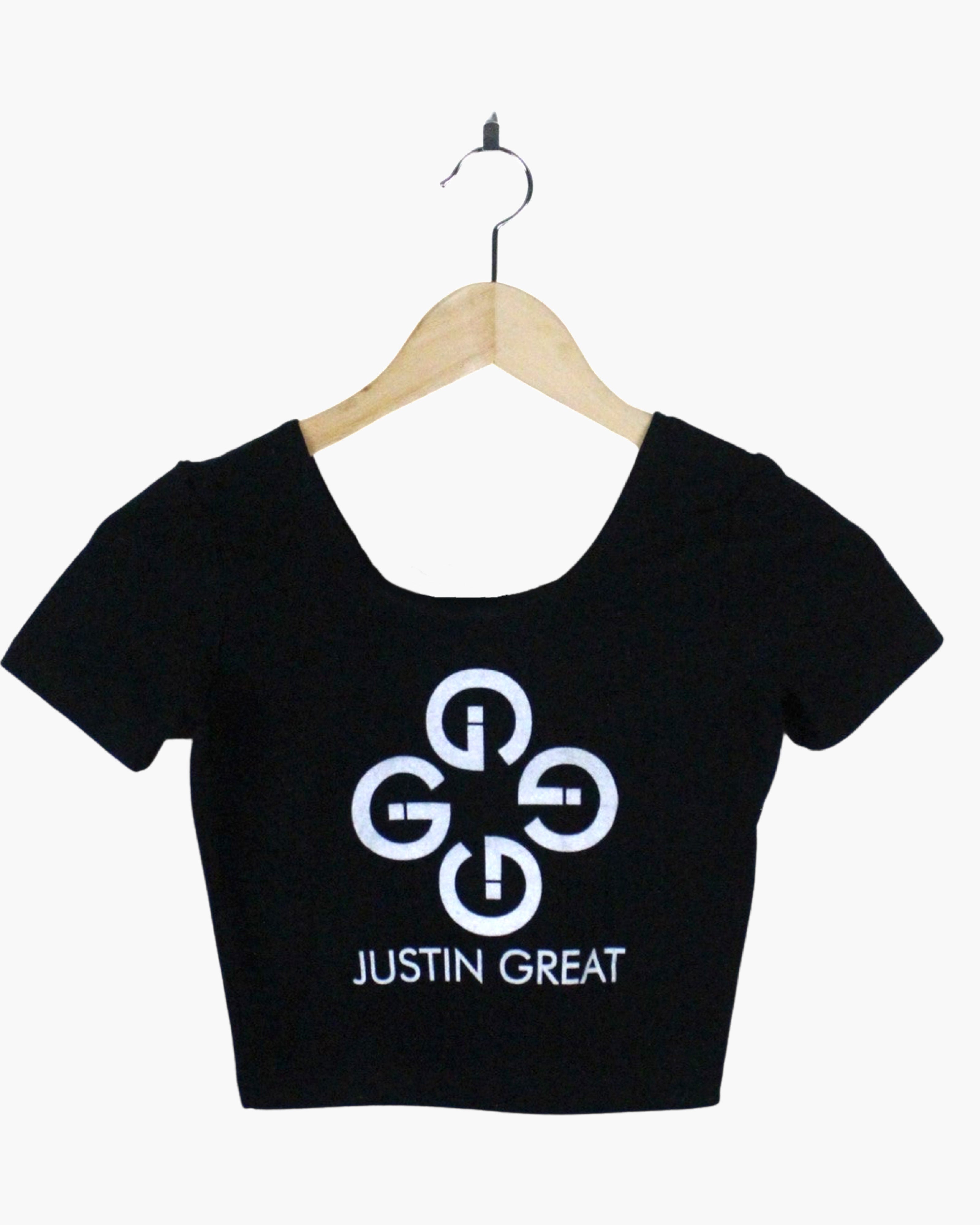 Justin Great Logo Scoop Crop