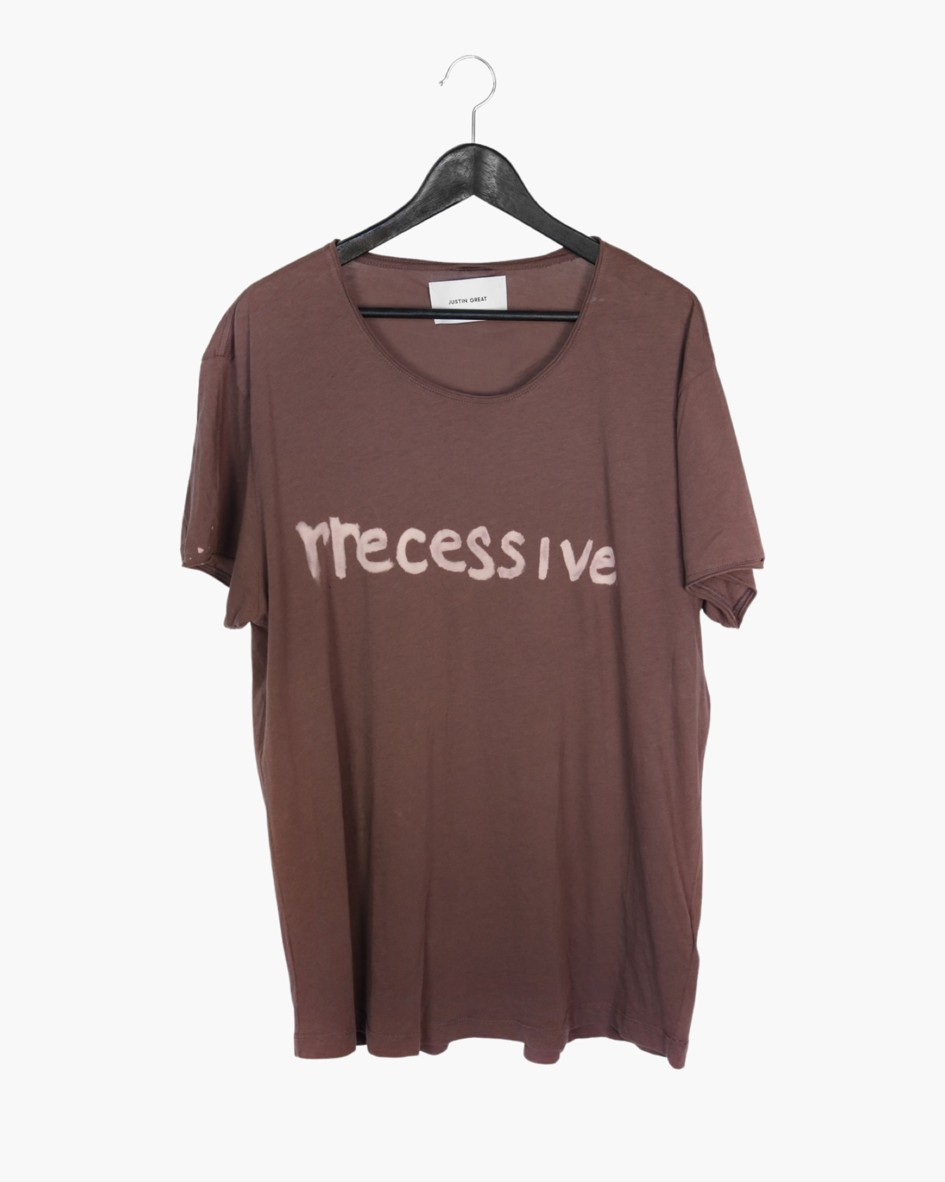 rrecessive Bleached Logo Tee