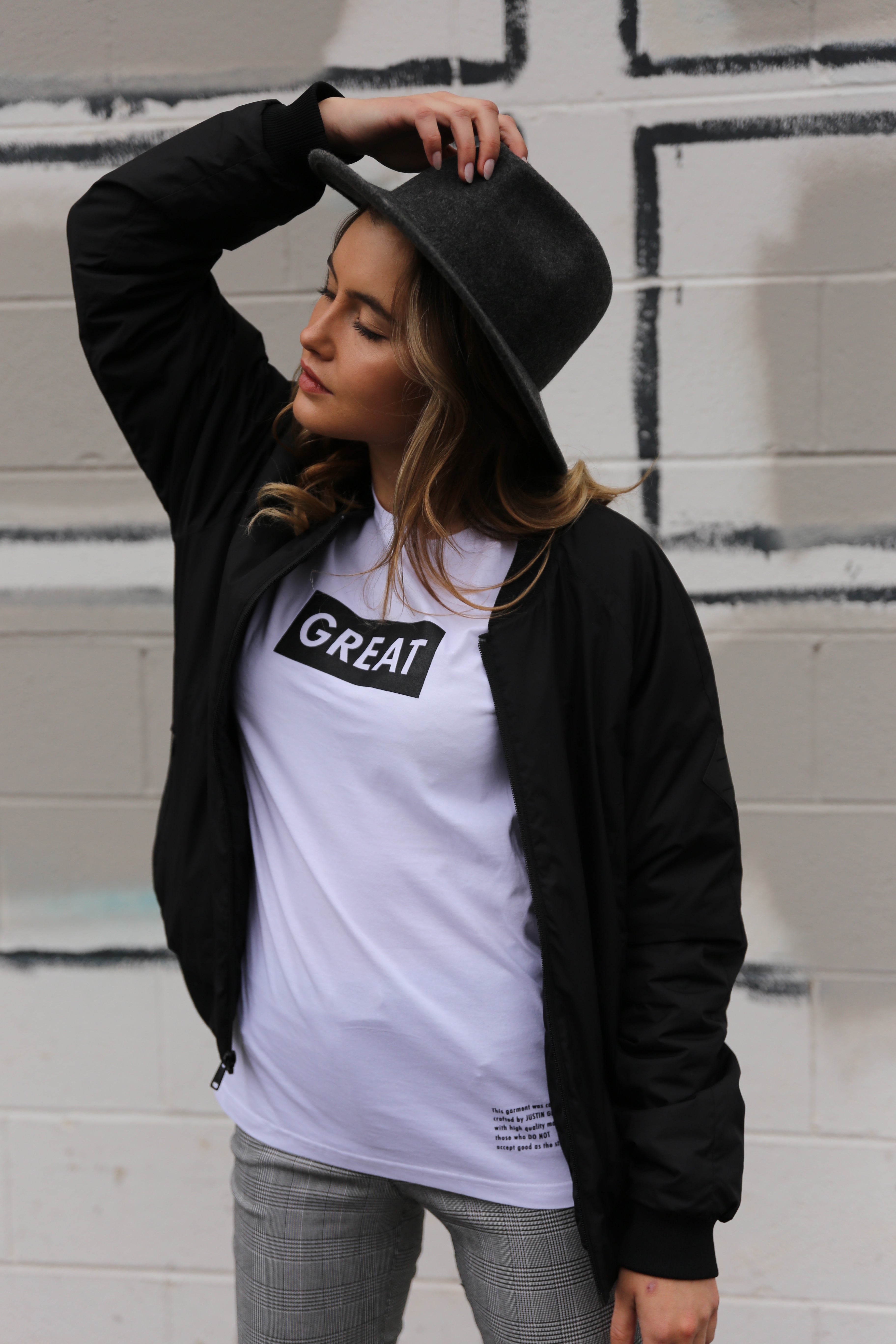 Womens Great Box Logo Tee