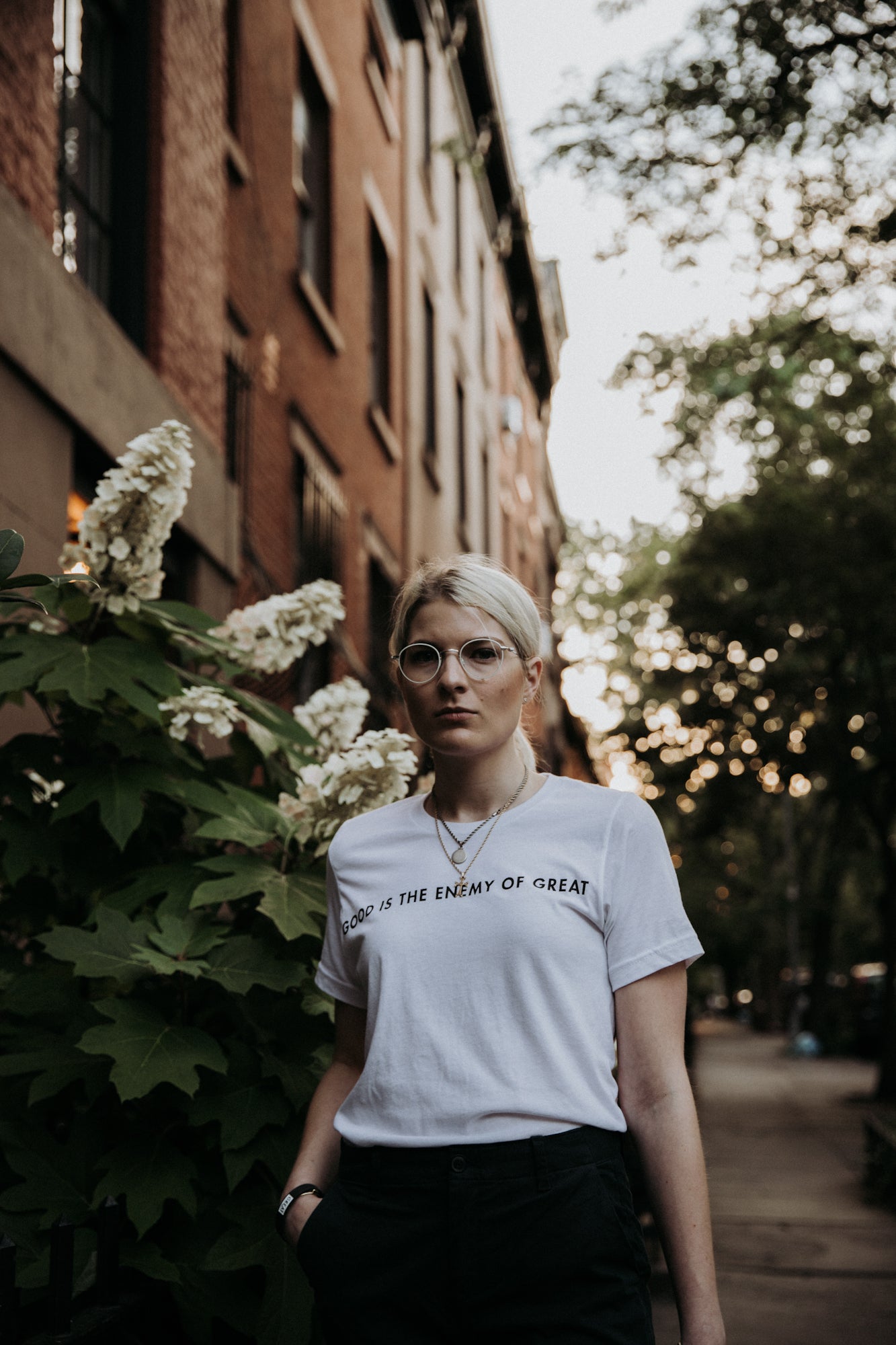Womens Good Is The Enemy Tee