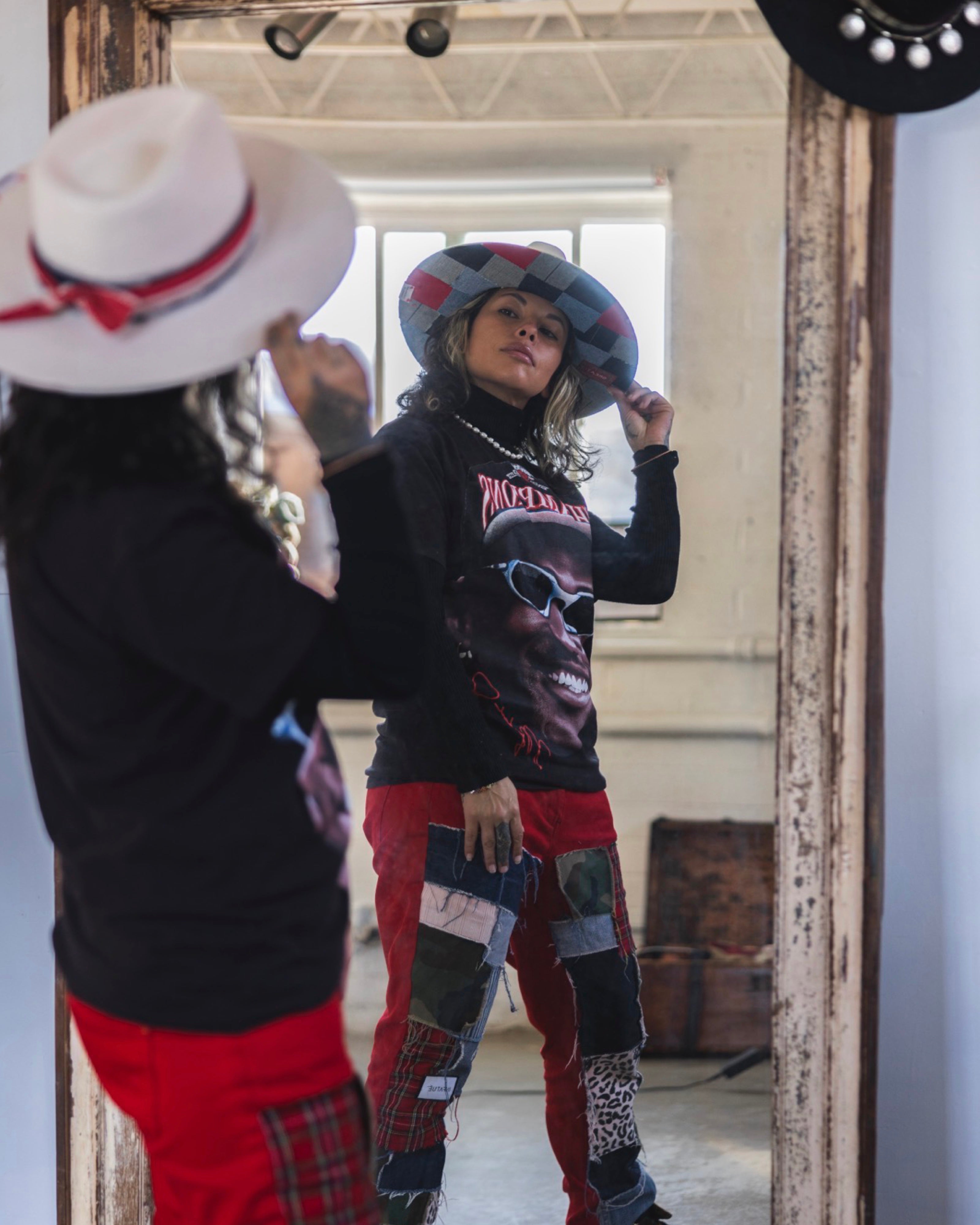 GREAT x Infatué by Fresh Sam Patchwork Rancher Hat - Ivory