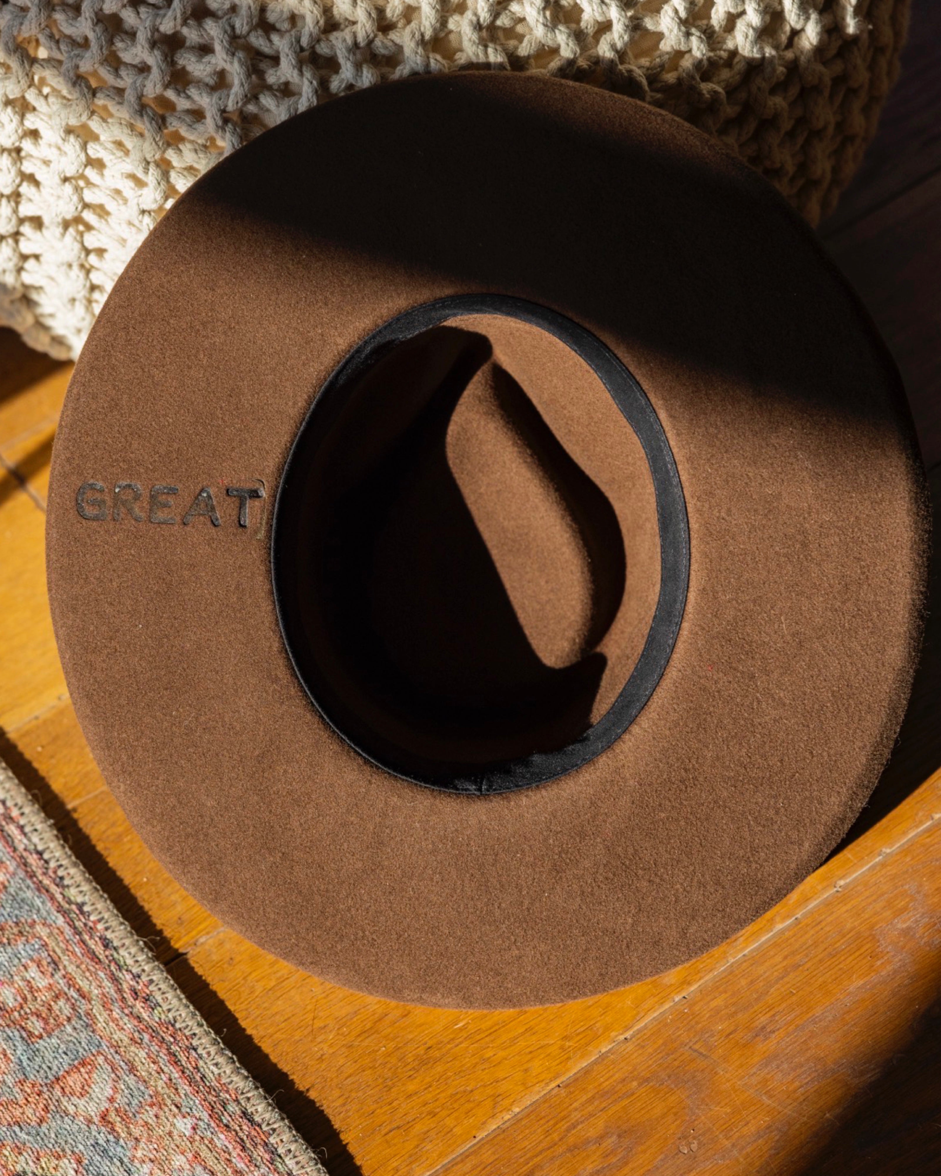 Pecos Pencil Brim Hat - Chocolate