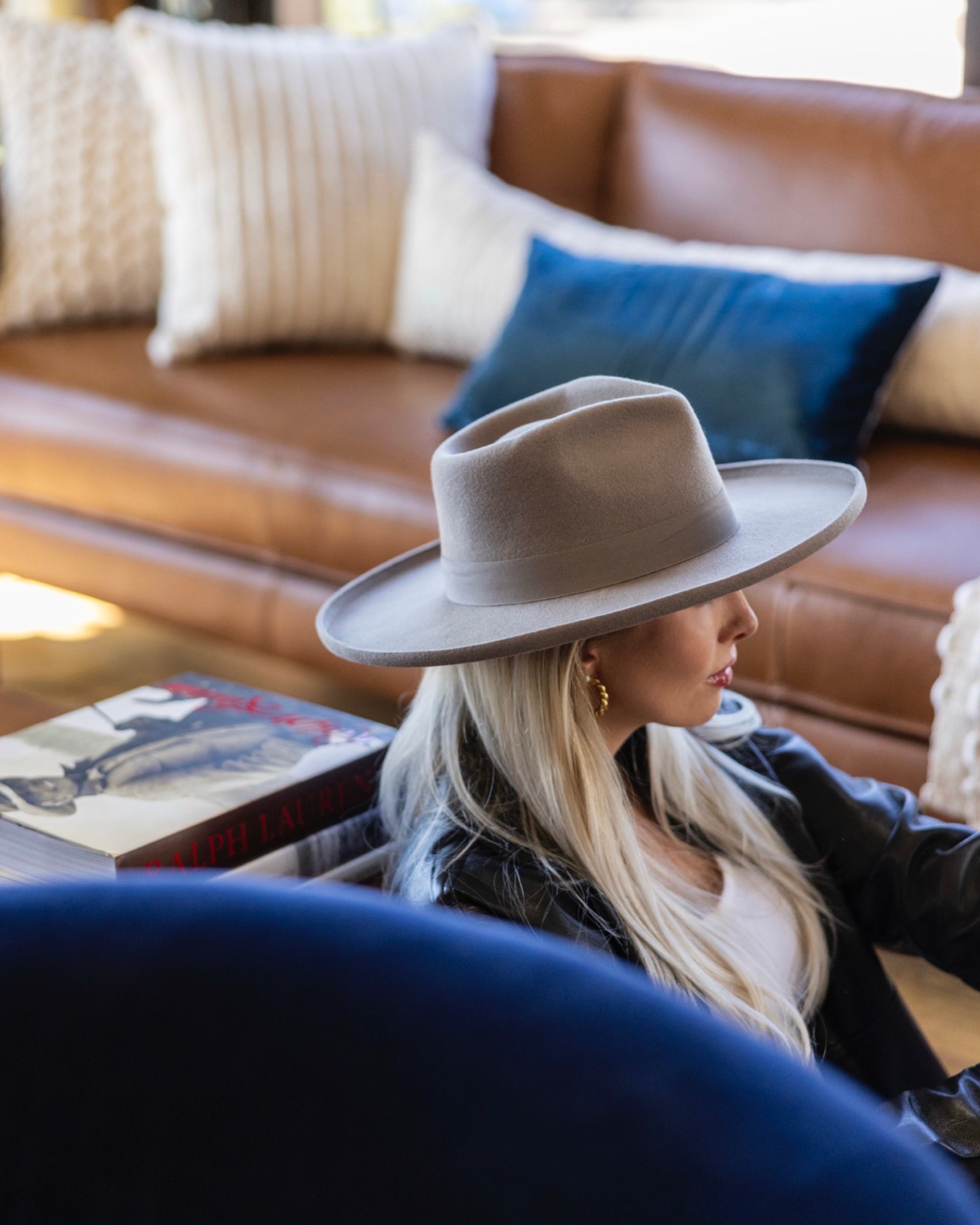 Pecos Pencil Brim Hat - Pewter Grey