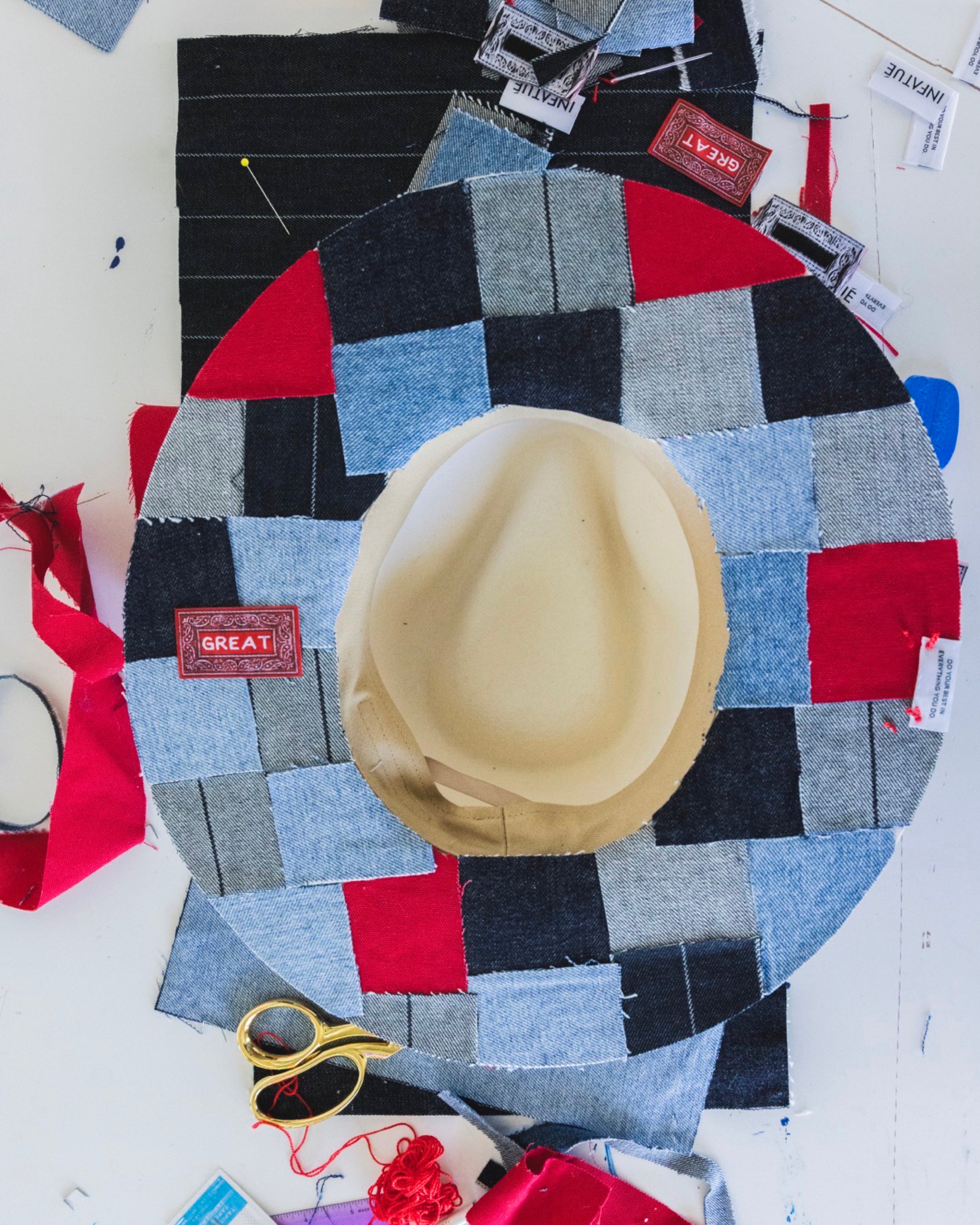 GREAT x Infatué by Fresh Sam Patchwork Rancher Hat - Ivory