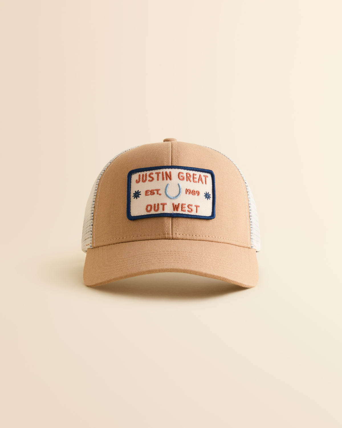 Logo Patch Mesh Trucker Cap