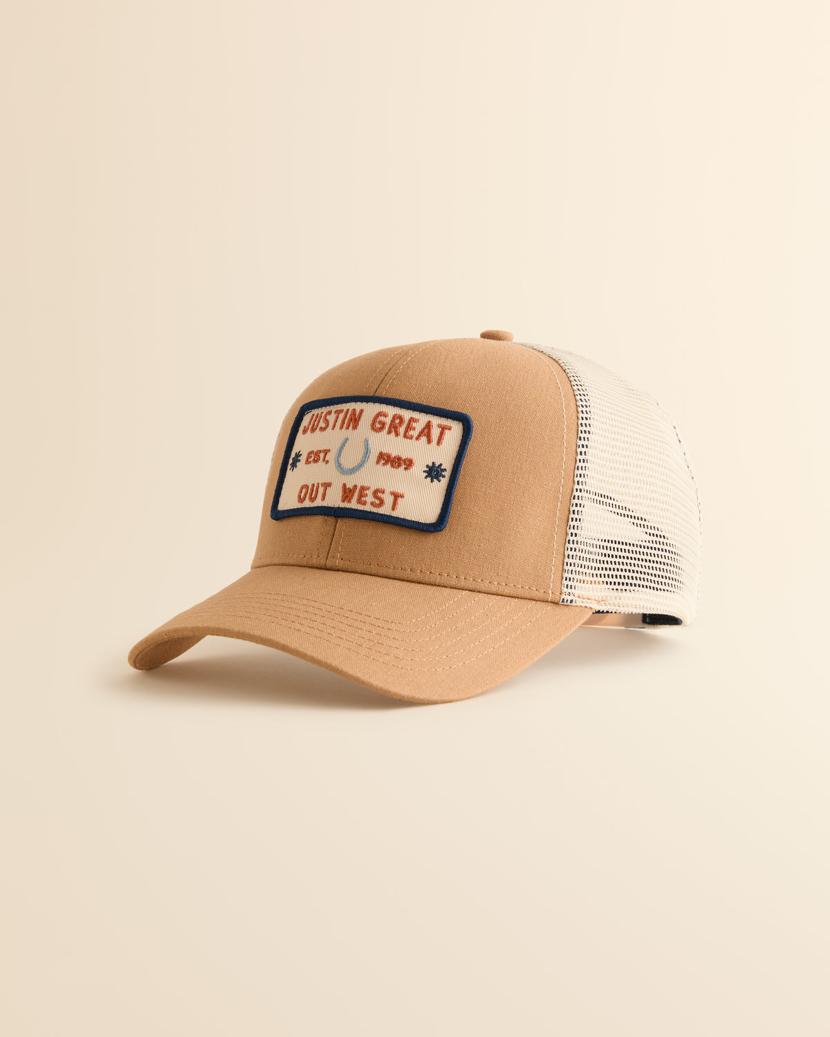 Logo Patch Mesh Trucker Cap