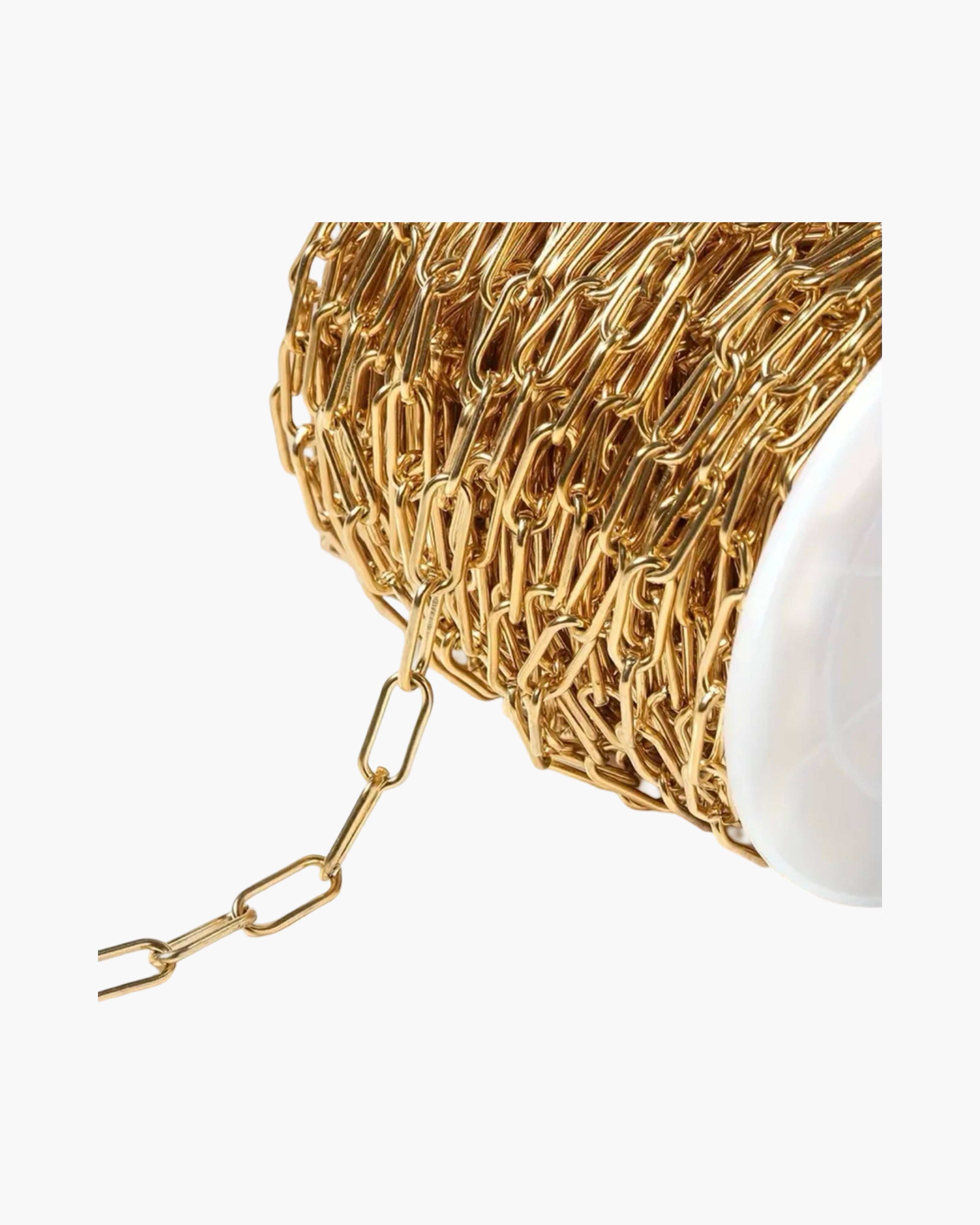 Gold Link Chain Hat Accessory
