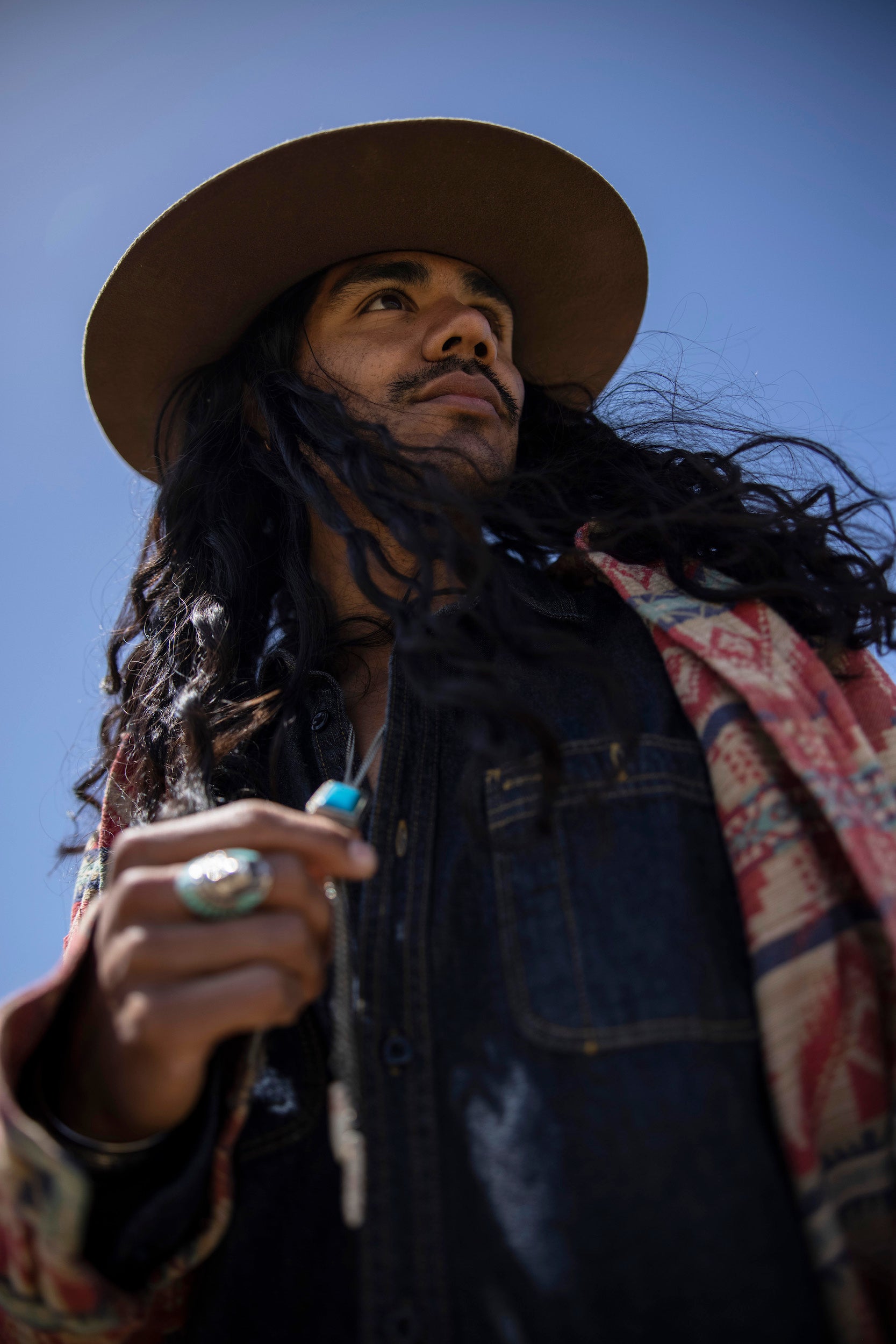 Wide Brim Rancher Hat Chocolate - Main Image