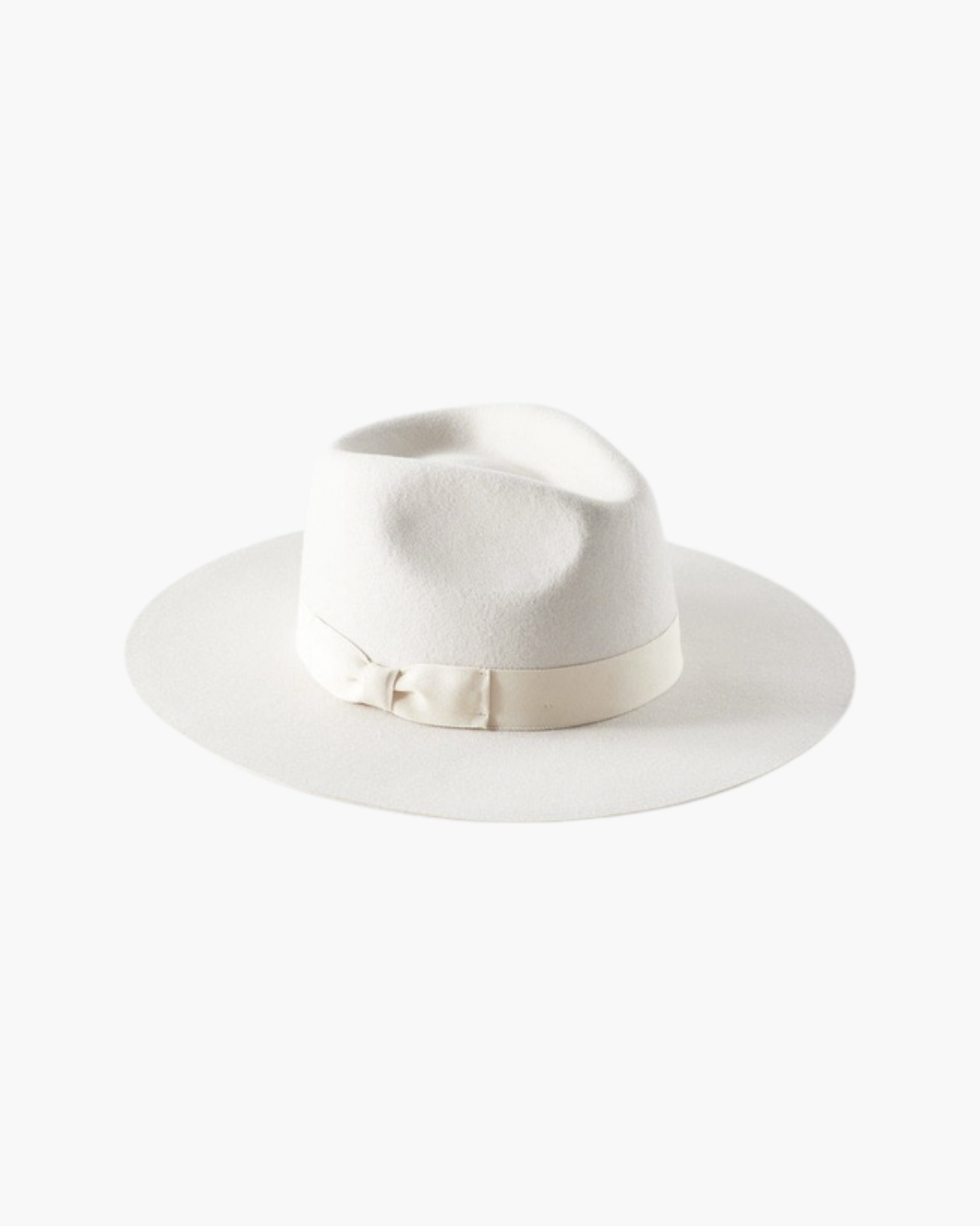 Ivory wide cheap brim hat