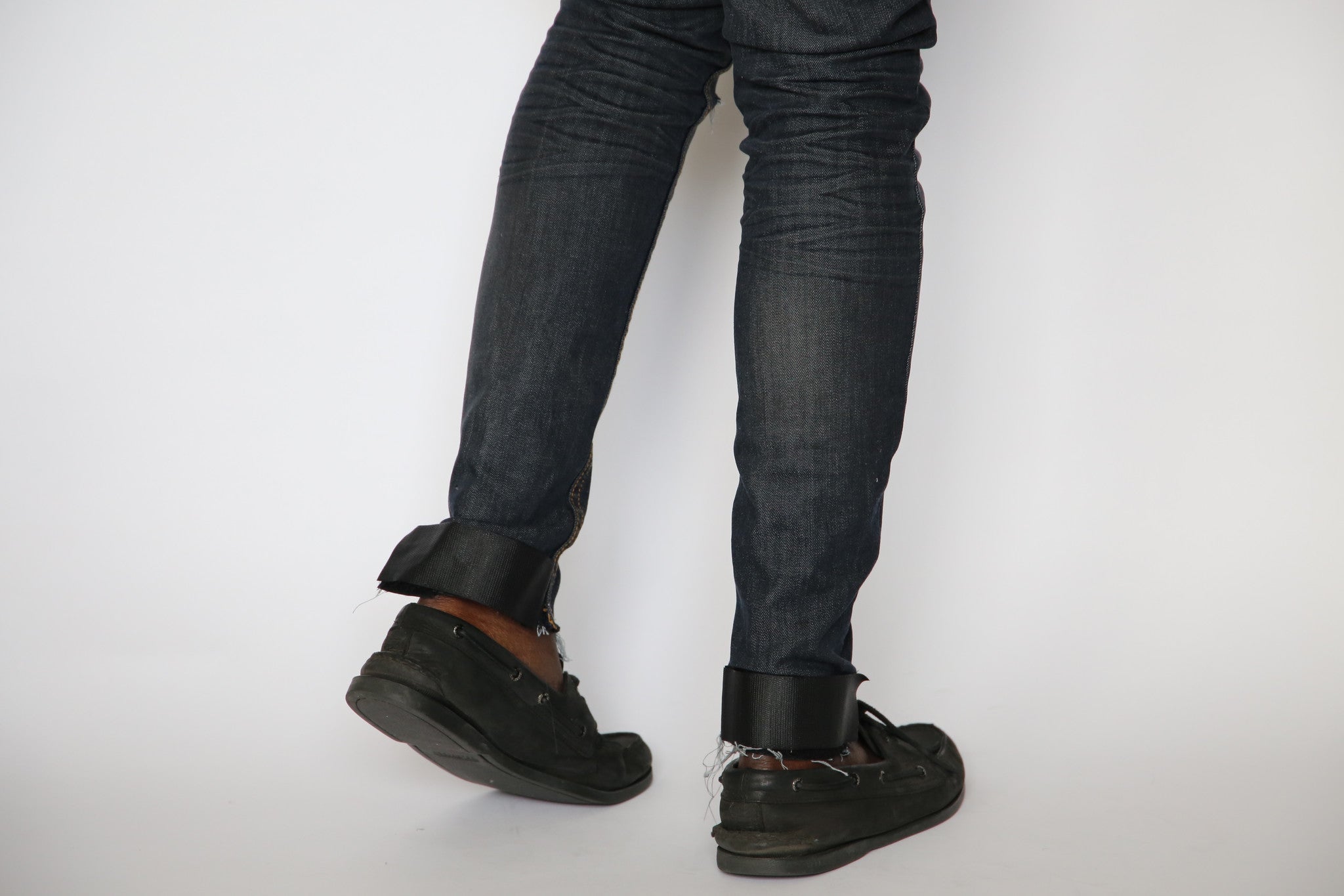 Slim Fit Raw Edge Auto-Taper Jeans